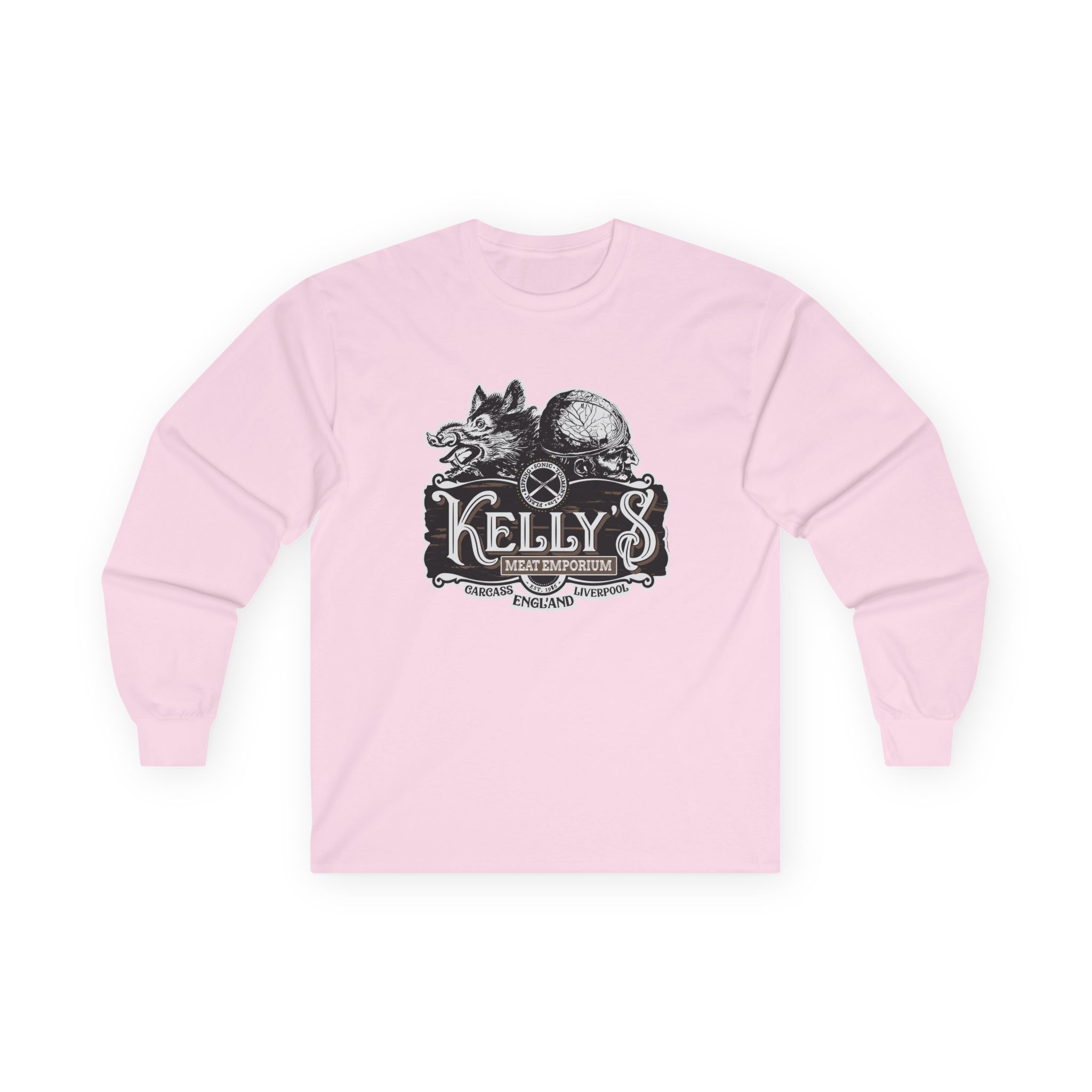 Carcass Kelly's Meat Emporium Unisex Ultra Cotton Long Sleeve Tee - Image 13