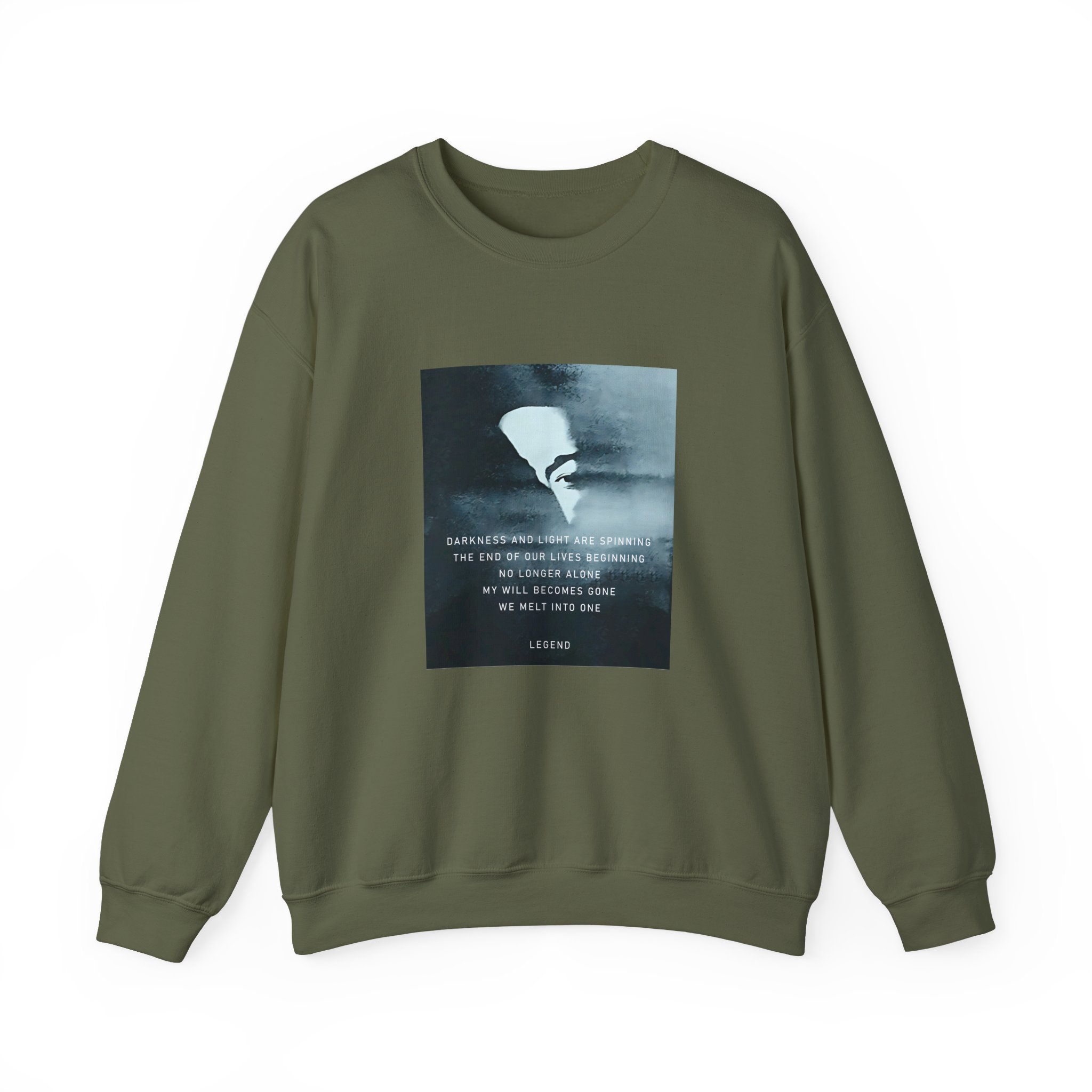 John Legend Darkness Lyrics Unisex Heavy Blend™ Crewneck Sweatshirt - Image 9