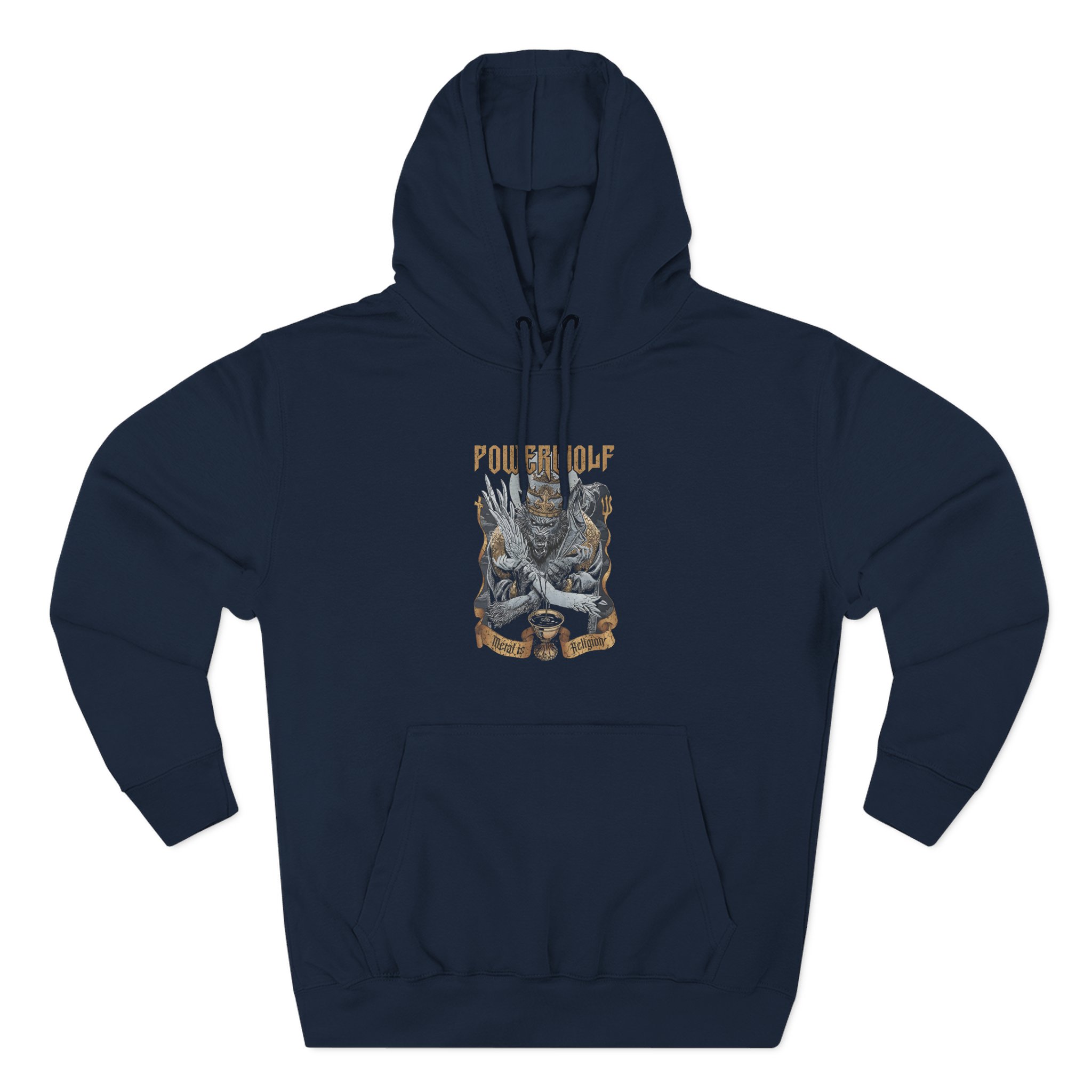 Powerwolf Wolf vs. Angel Three-Panel Fleece Hoodie - Image 3