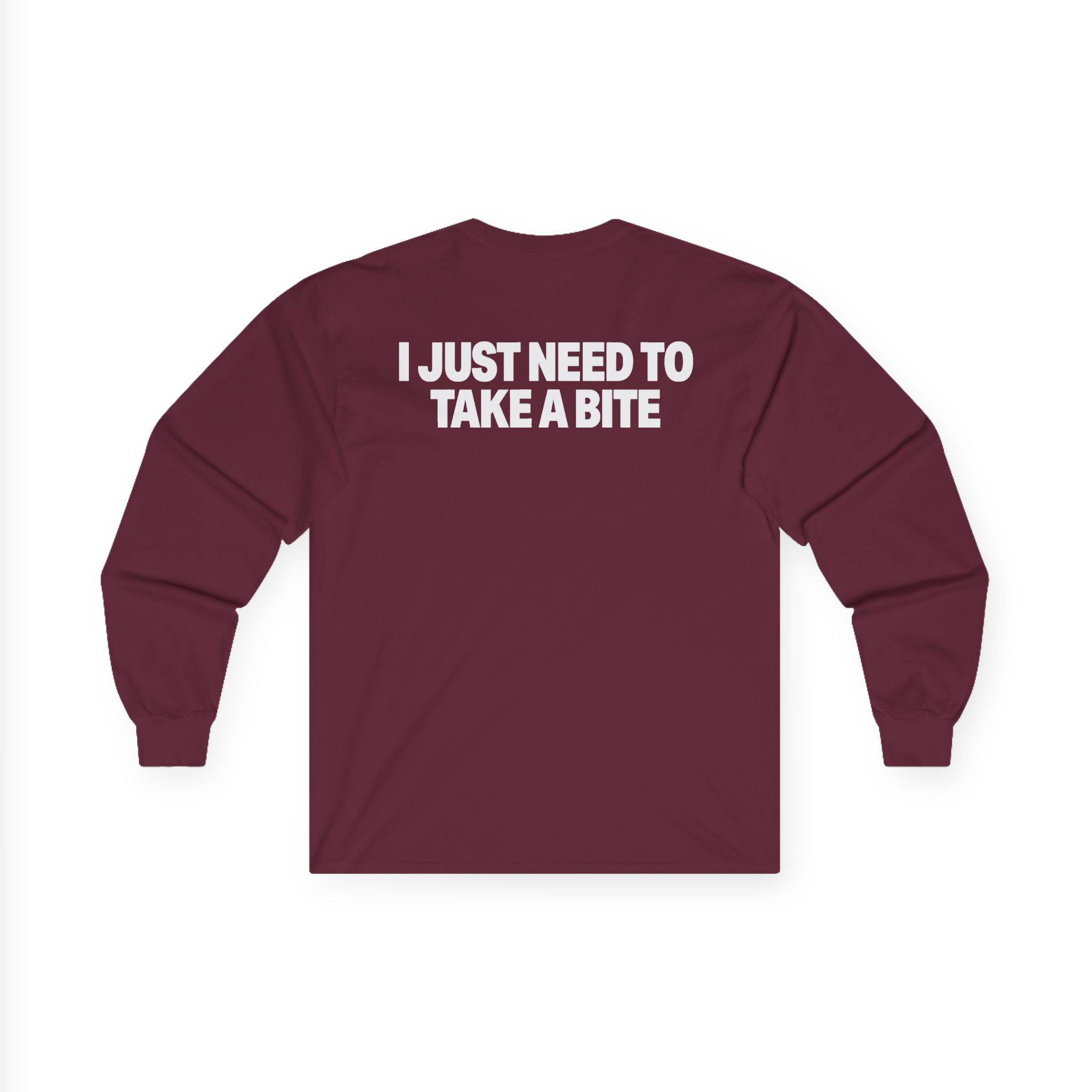 D L Take a Bite Cherry Unisex Ultra Cotton Long Sleeve Tee - Image 4
