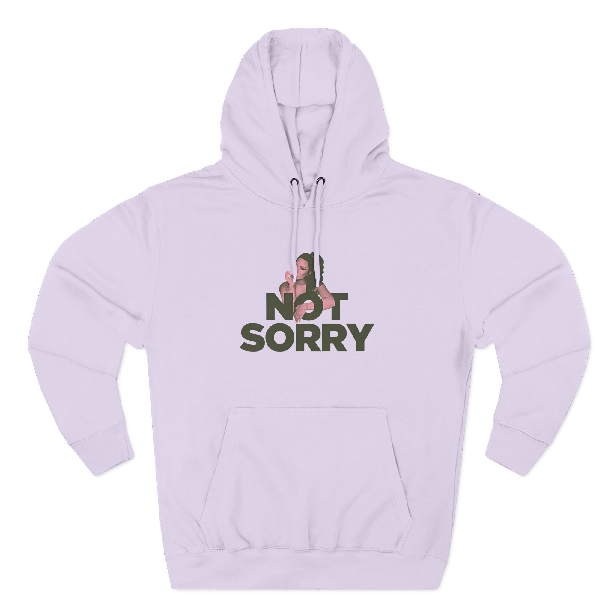 D L Not Sorry Three-Panel Fleece Hoodie - Image 9