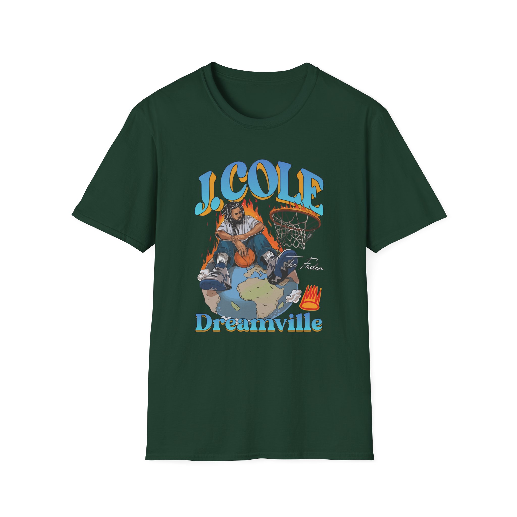 J Cole "Dreamville World" Unisex Softstyle T-shirt - Image 15