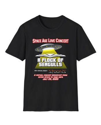 A Flock of Seagulls Space Age Love Concert Unisex Softstyle T-Shirt