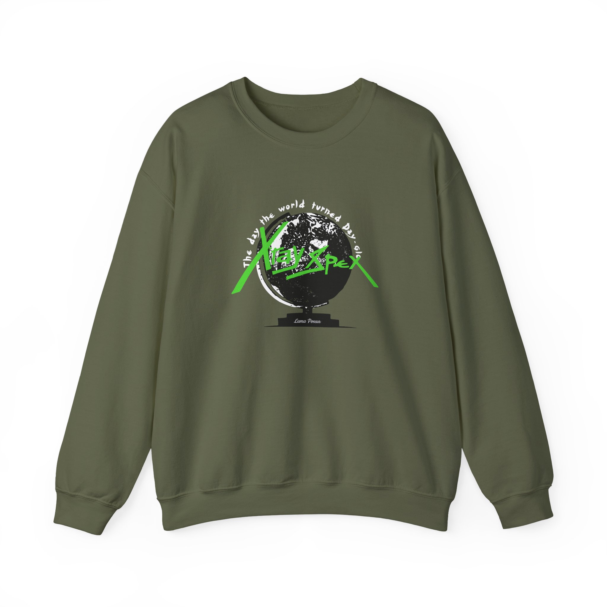 X-ray Spex Day-Glo Globe Unisex Heavy Blend™ Crewneck Sweatshirt - Image 5