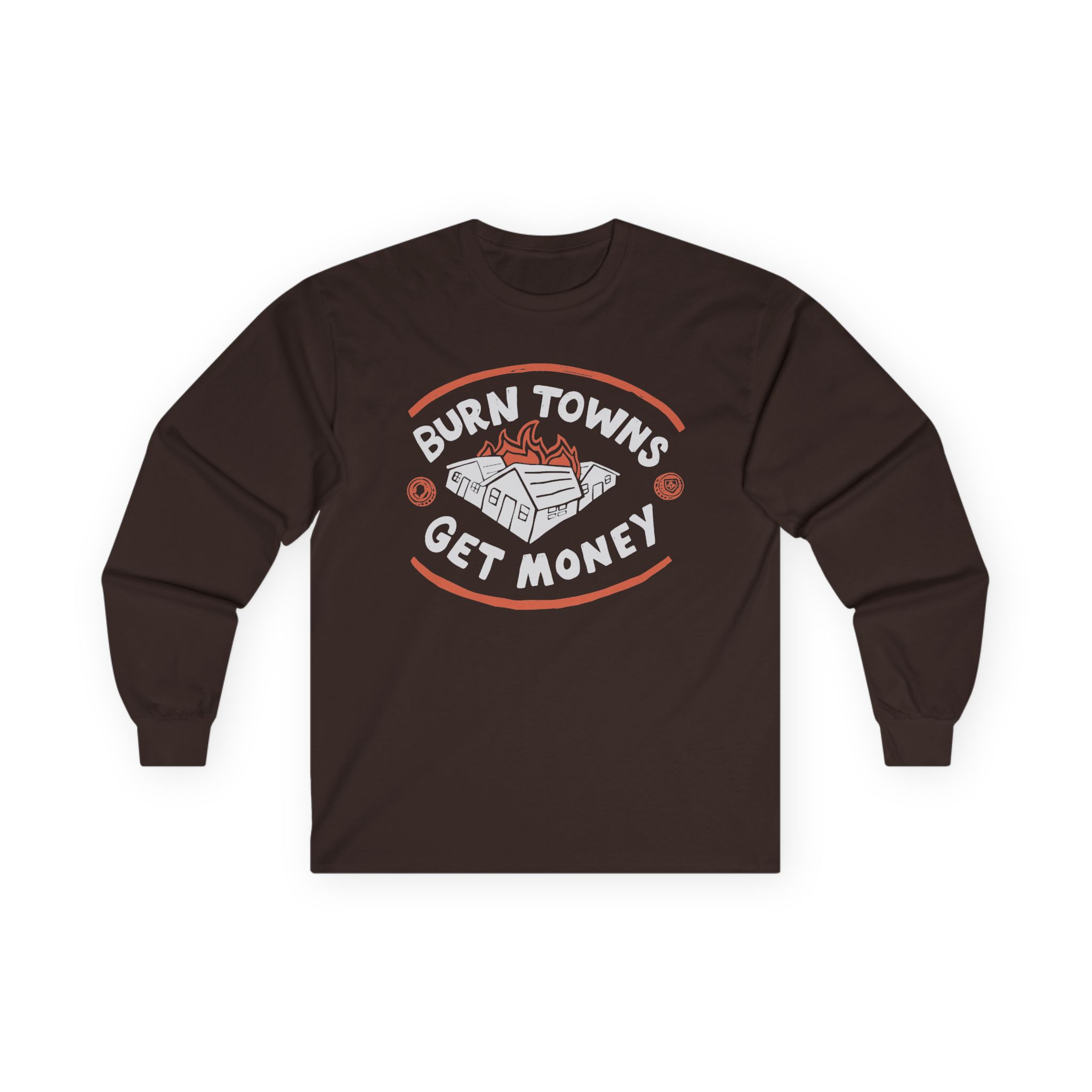 Dropout Burn Towns Get Money Unisex Ultra Cotton Long Sleeve Tee - Image 5