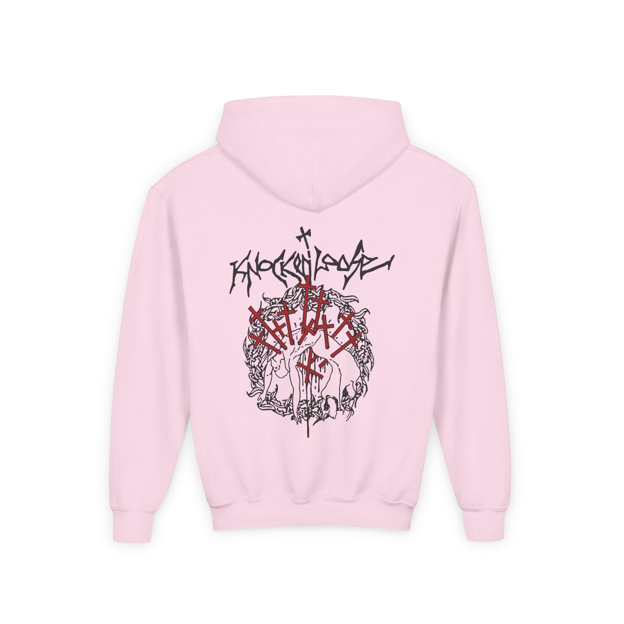 Knocked Loose Otak Ash Youth Heavy Blend Hooded Sweatshirt - Image 6