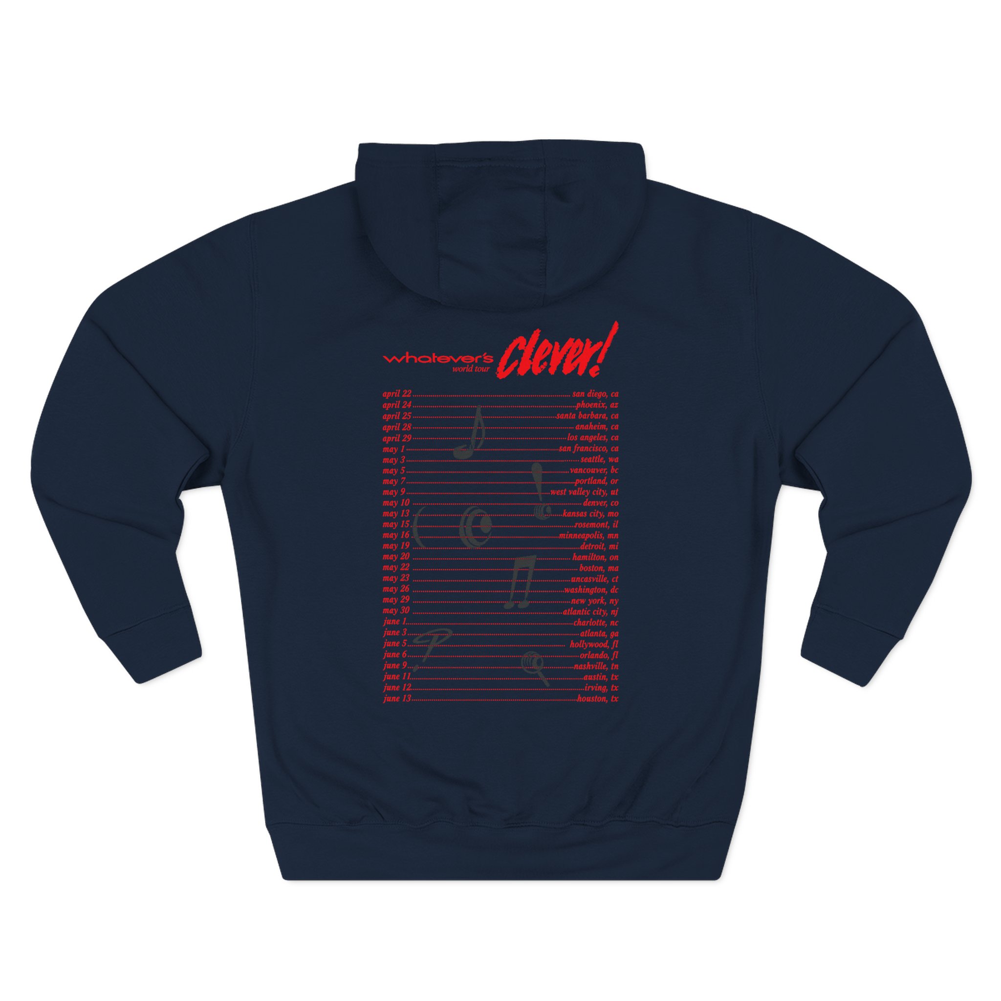 Charlie Puth Whatever's Clever! 2026 Three-Panel Fleece Hoodie - Image 14