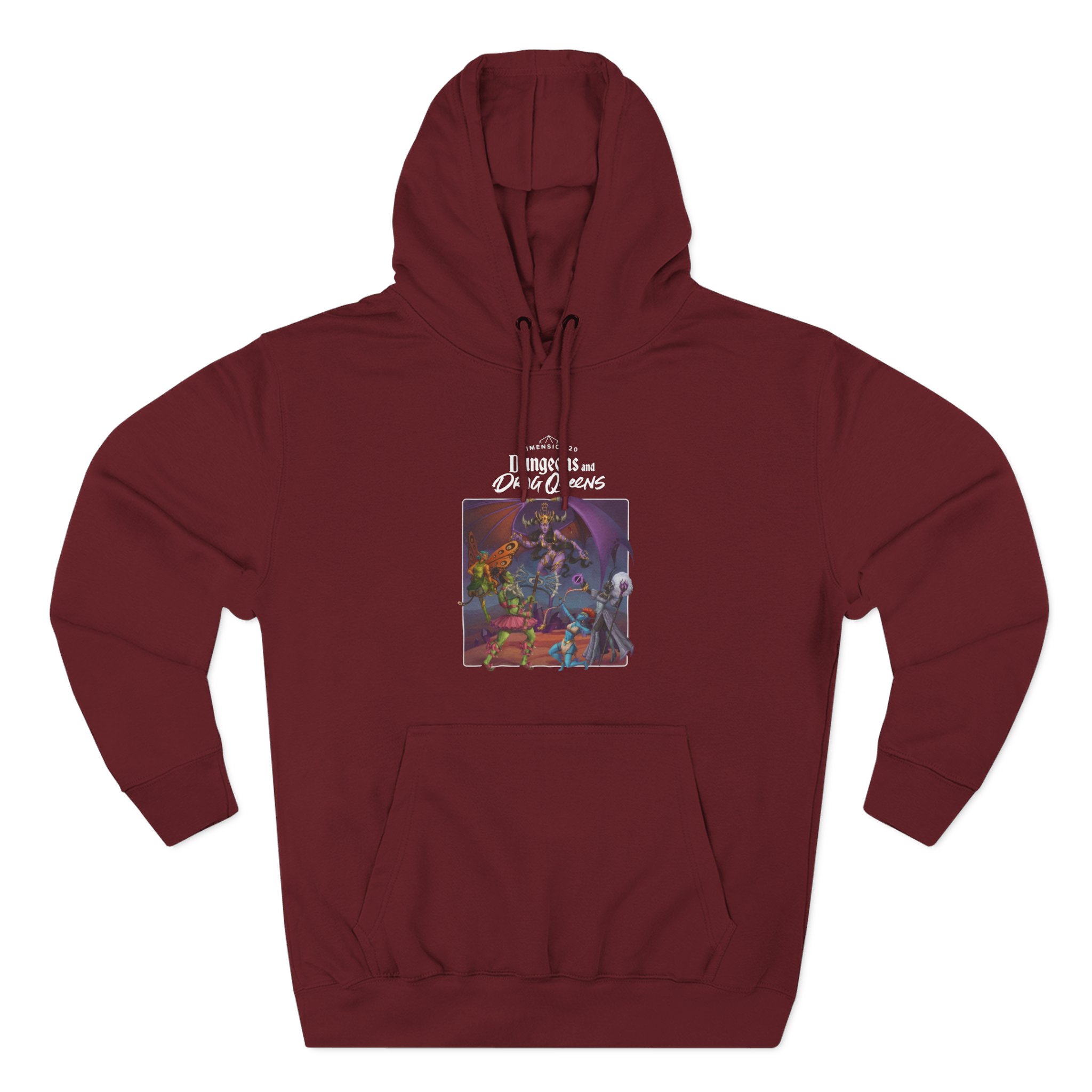 Dropout Dungeons and Drag Queens Three-Panel Fleece Hoodie - Image 9