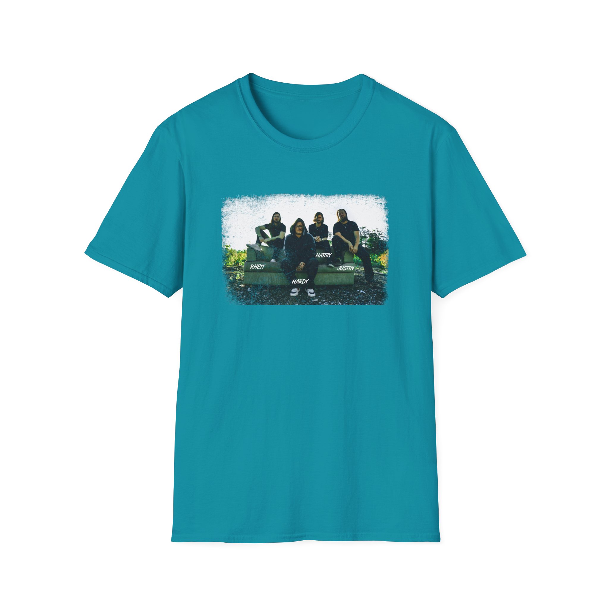 Hd Band Photo Unisex Softstyle T-Shirt - Image 11