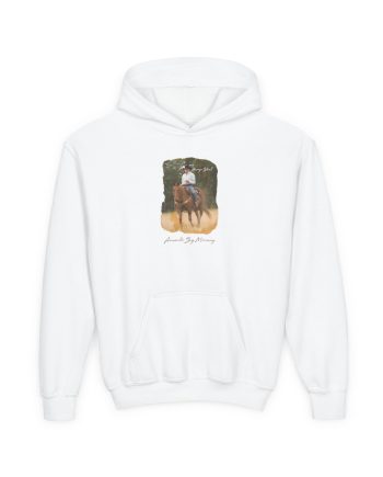 George Strait Amarillo by Morning Youth Heavy Blend Hooded Sweatshirt