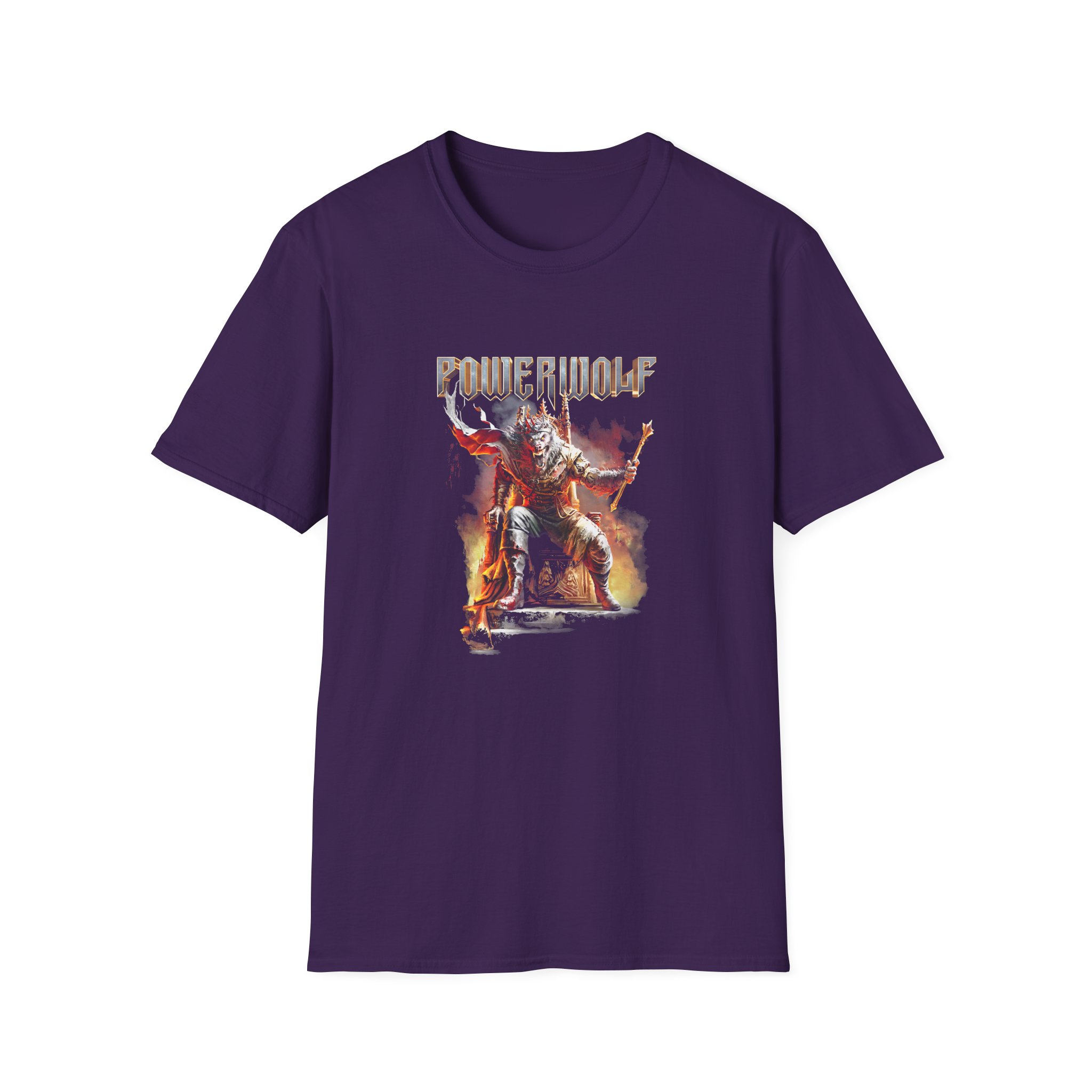 Powerwolf Wake Up The Wicked Cover Unisex Softstyle T-Shirt - Image 7