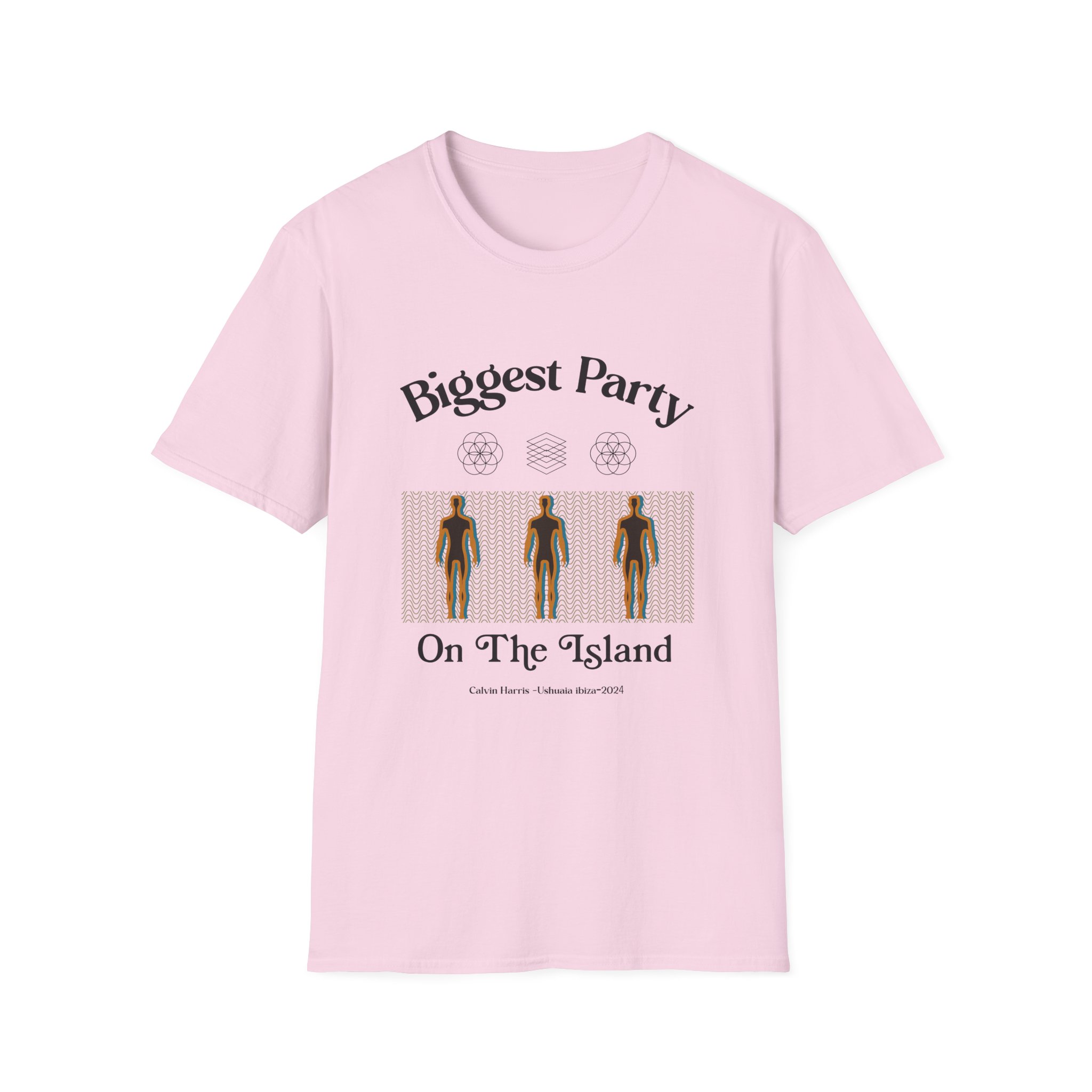 Calvin Harris Ushuaia Higher Island Party Unisex Softstyle T-Shirt - Image 23