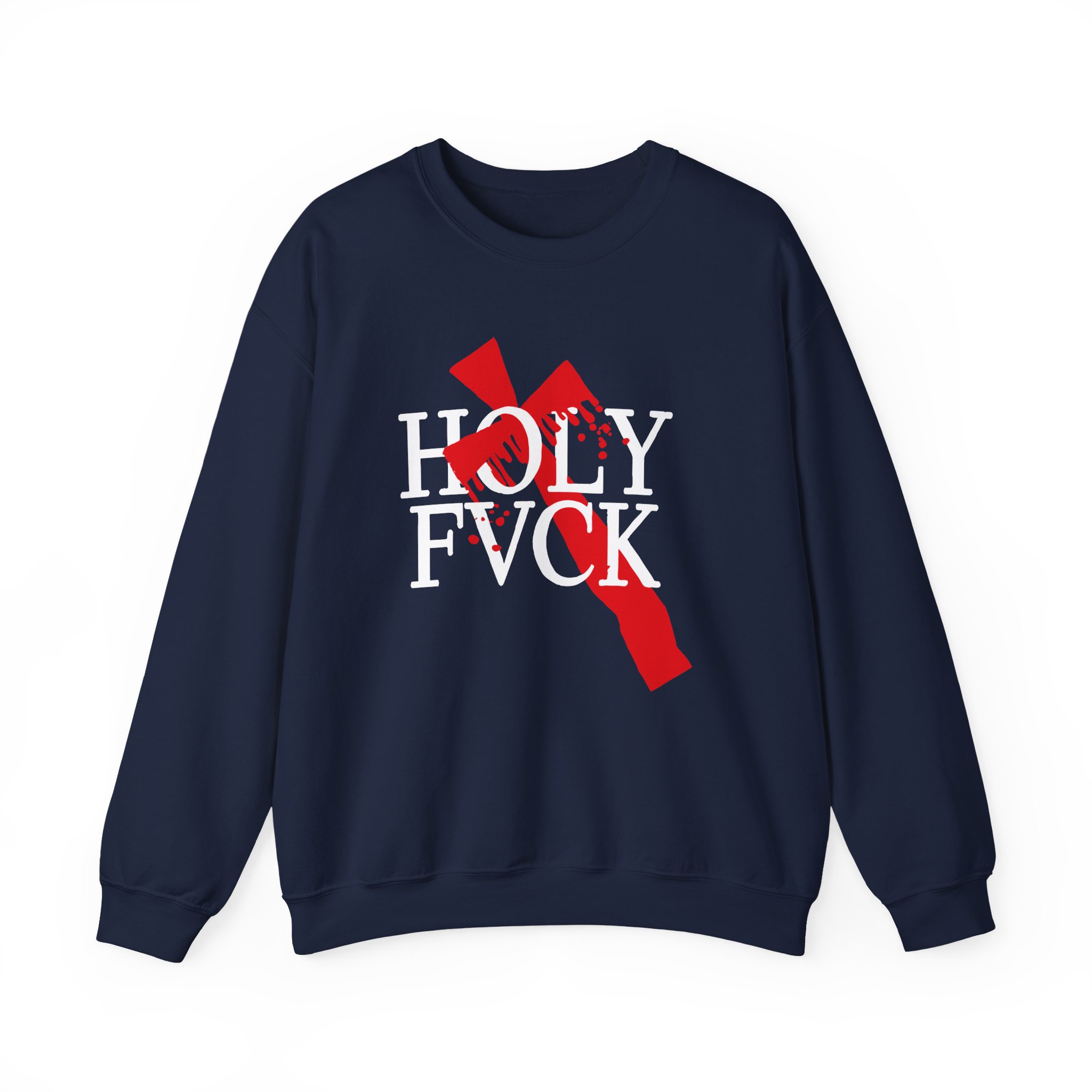 D L Bleeding Cross Unisex Heavy Blend™ Crewneck Sweatshirt - Image 9