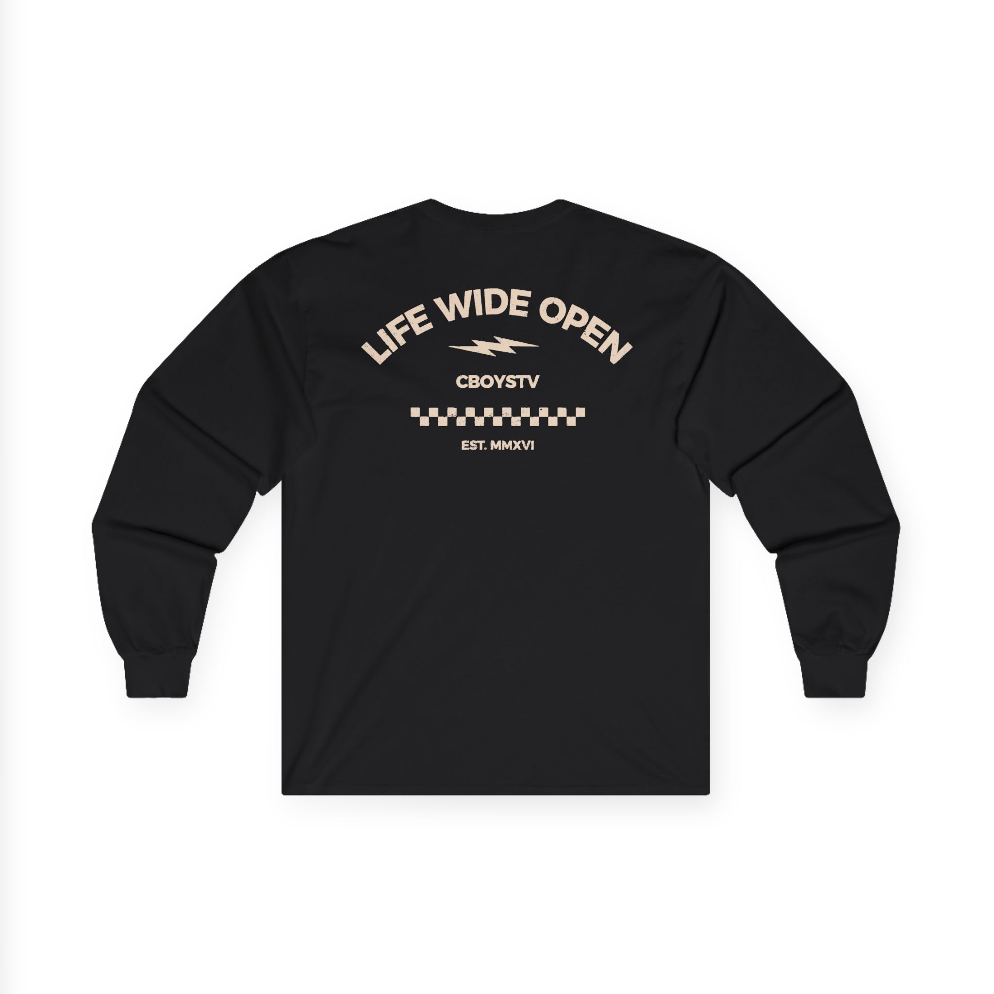 Cboystv Checkered Tournament Unisex Ultra Cotton Long Sleeve Tee - Image 2