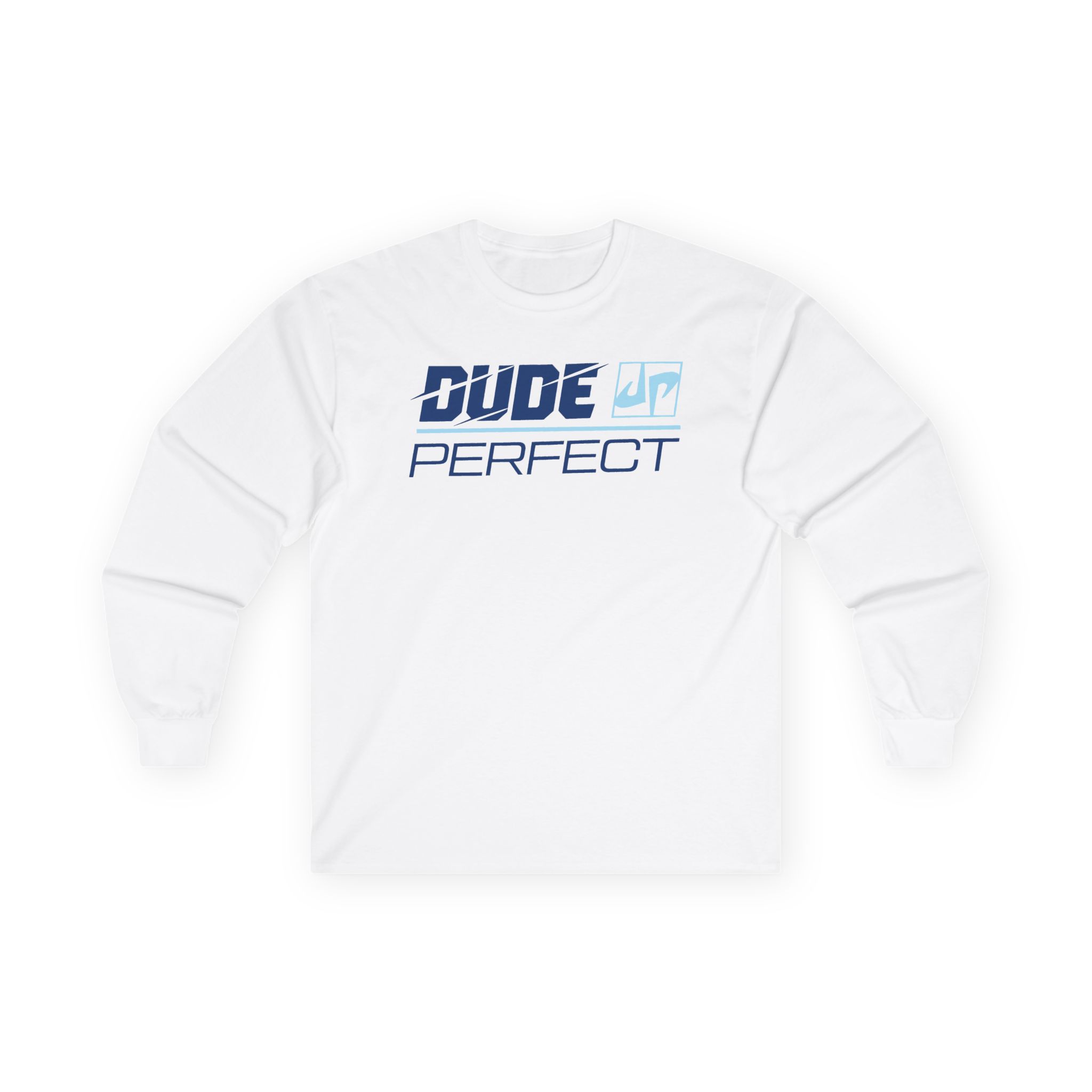 Dude Perfect Slash Wordmark Unisex Ultra Cotton Long Sleeve Tee
