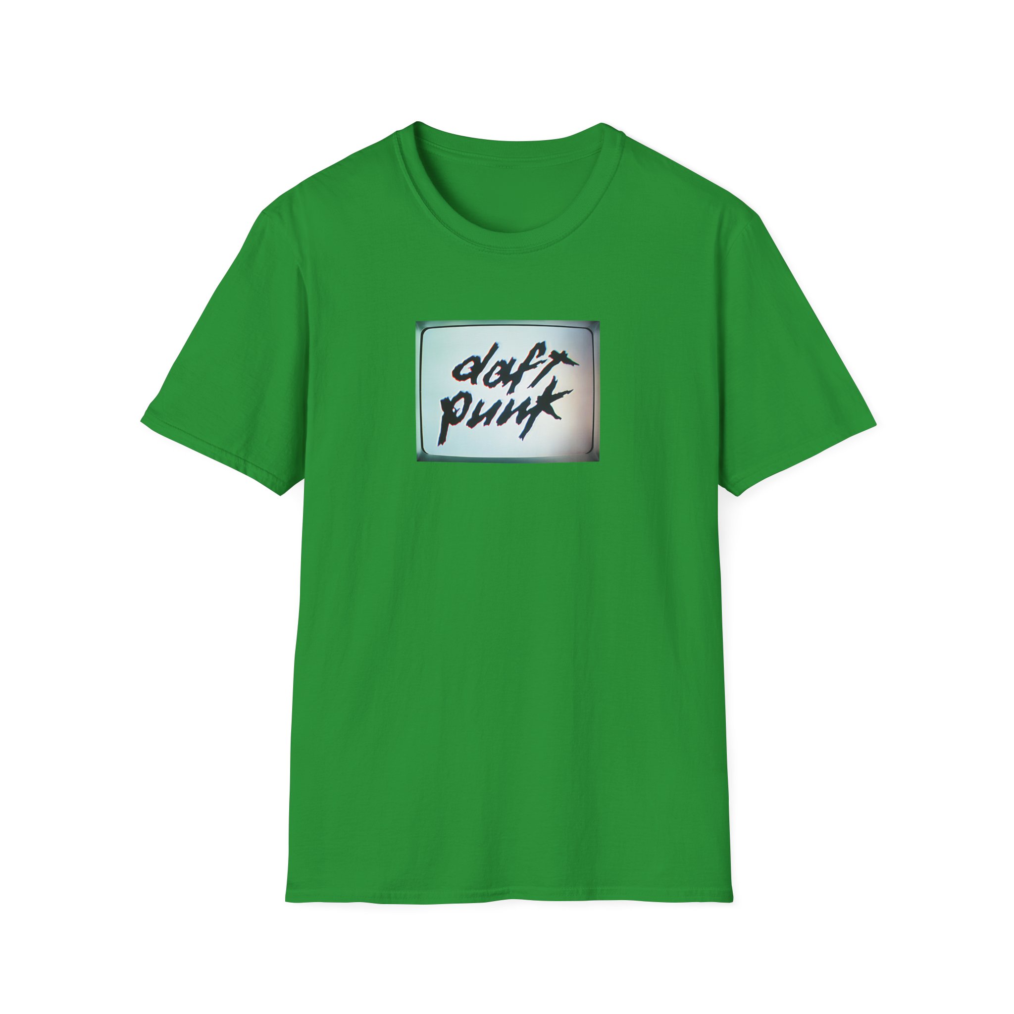 Daft Punk Human After All Black Unisex Softstyle T-Shirt - Image 9