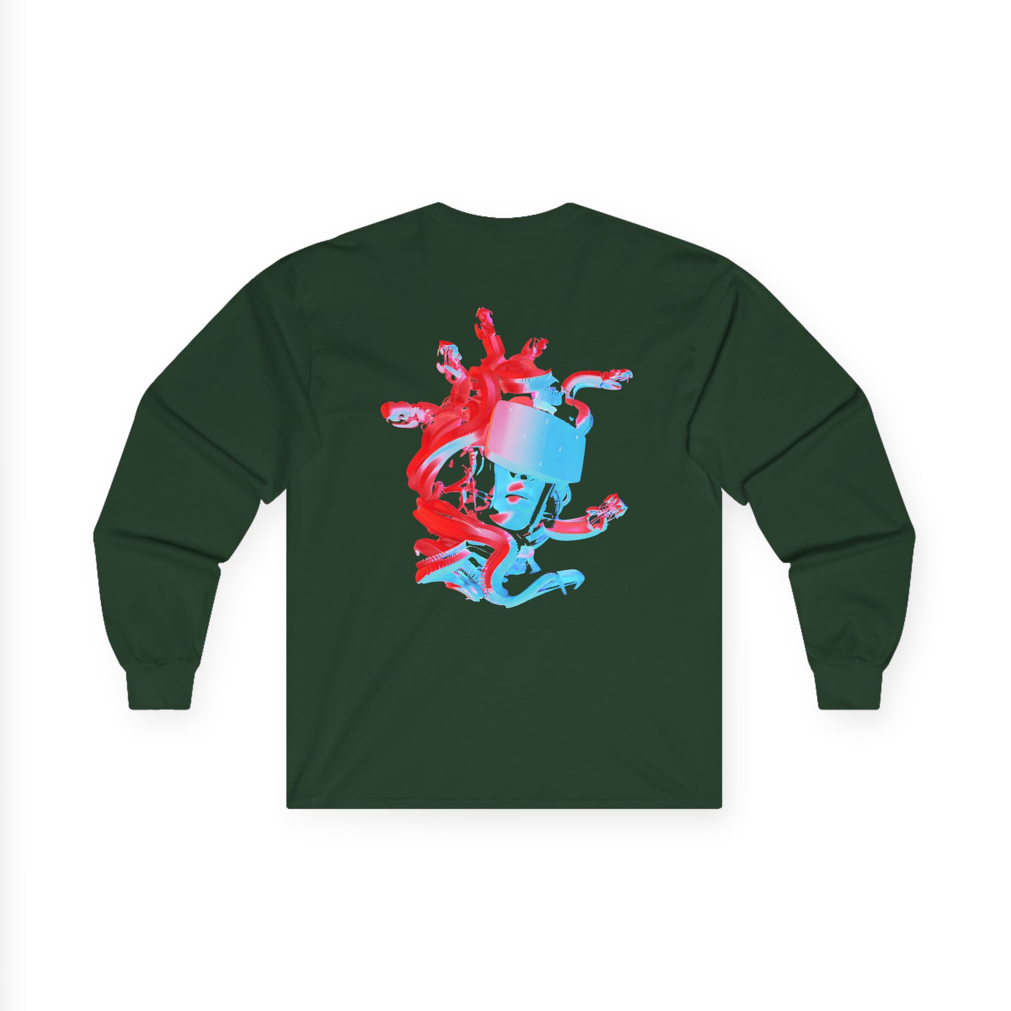 Meduza Multicolour Head Unisex Ultra Cotton Long Sleeve Tee - Image 6