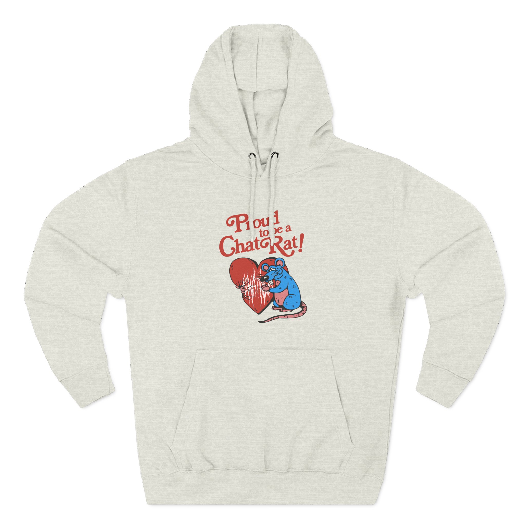 Chat Pile Chat Rat Three-Panel Fleece Hoodie - Image 9