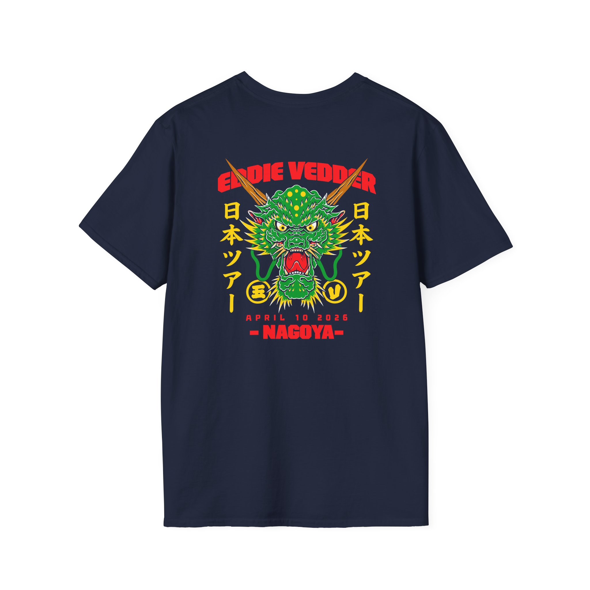 Eddie Vedder 2026 Nagoya Unisex Softstyle T-Shirt - Image 12