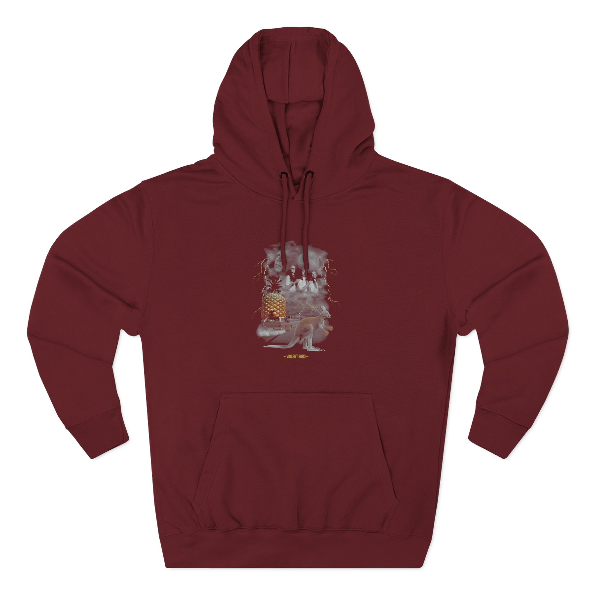 Violent Soho Far Que Truck Stop Three-Panel Fleece Hoodie - Image 9