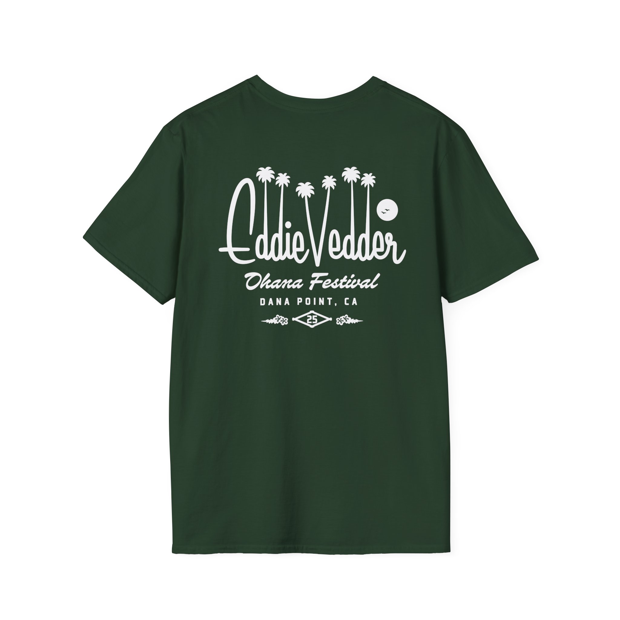 Eddie Vedder Palm Script Unisex Softstyle T-Shirt - Image 8