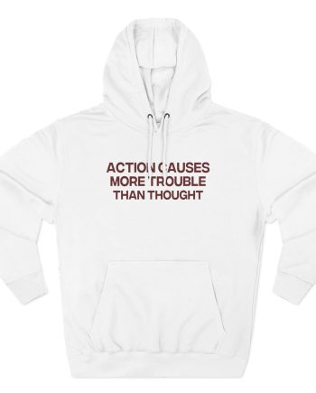 Jenny Holzer Action Causes More Trouble Than Thought Three-Panel Fleece Hoodie