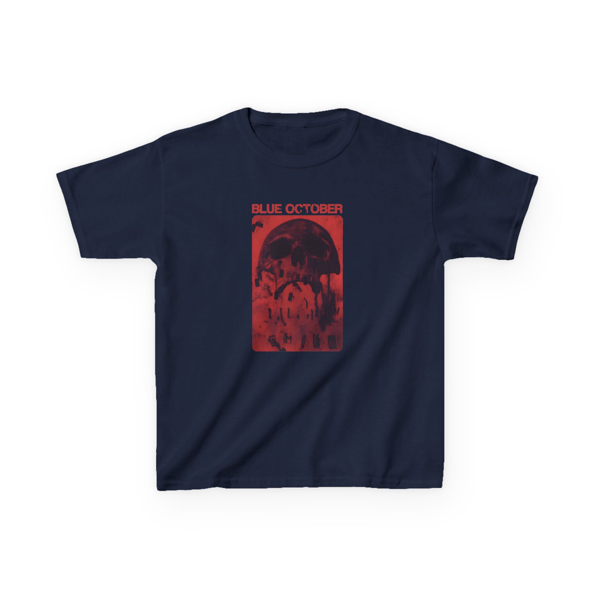 Blue October Skull Smile Kids Heavy Cotton™ Tee - Image 5