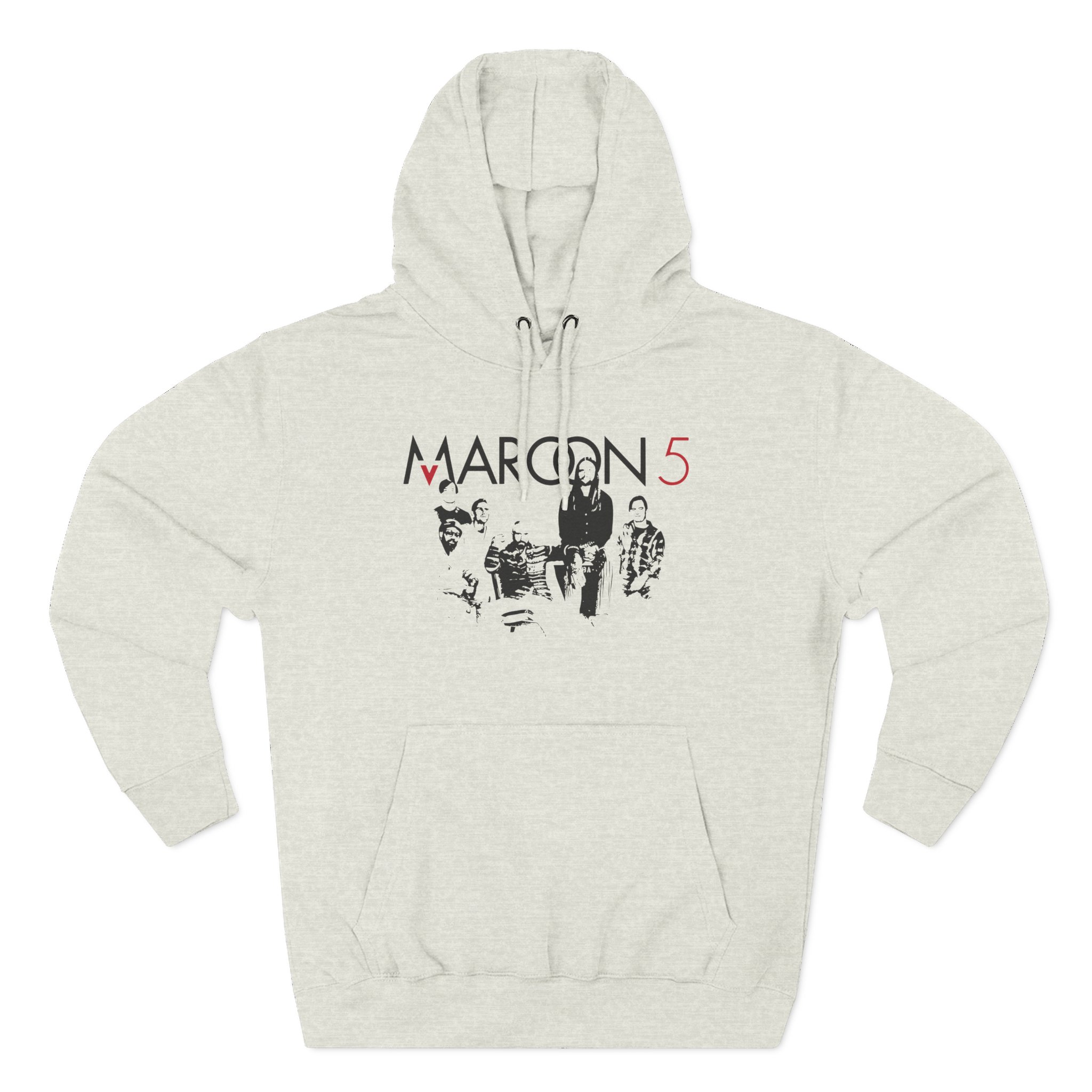 Adam Levine Maroon 5 Three-Panel Fleece Hoodie - Image 7