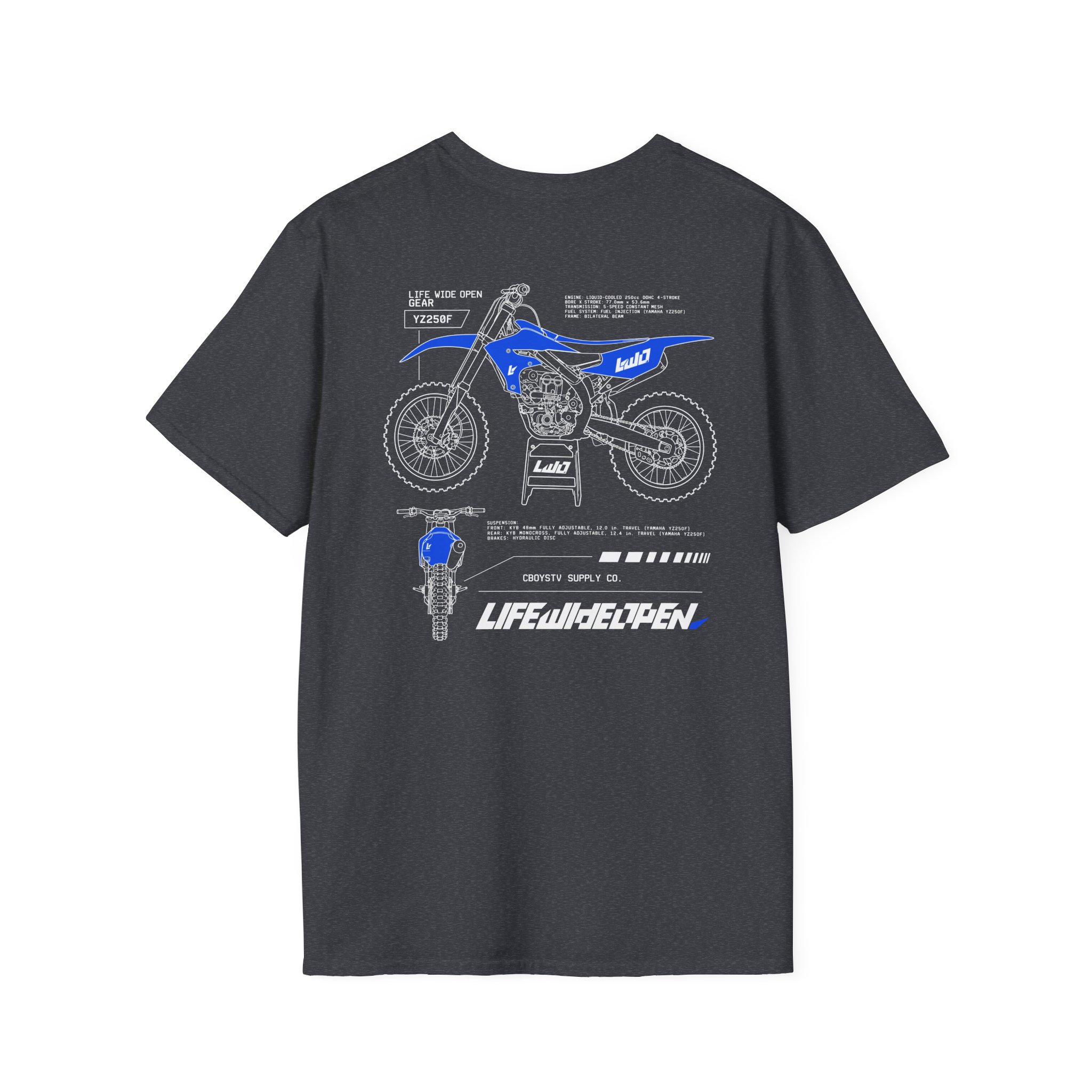 Cboystv Yamaha Spec Unisex Softstyle T-Shirt - Image 16