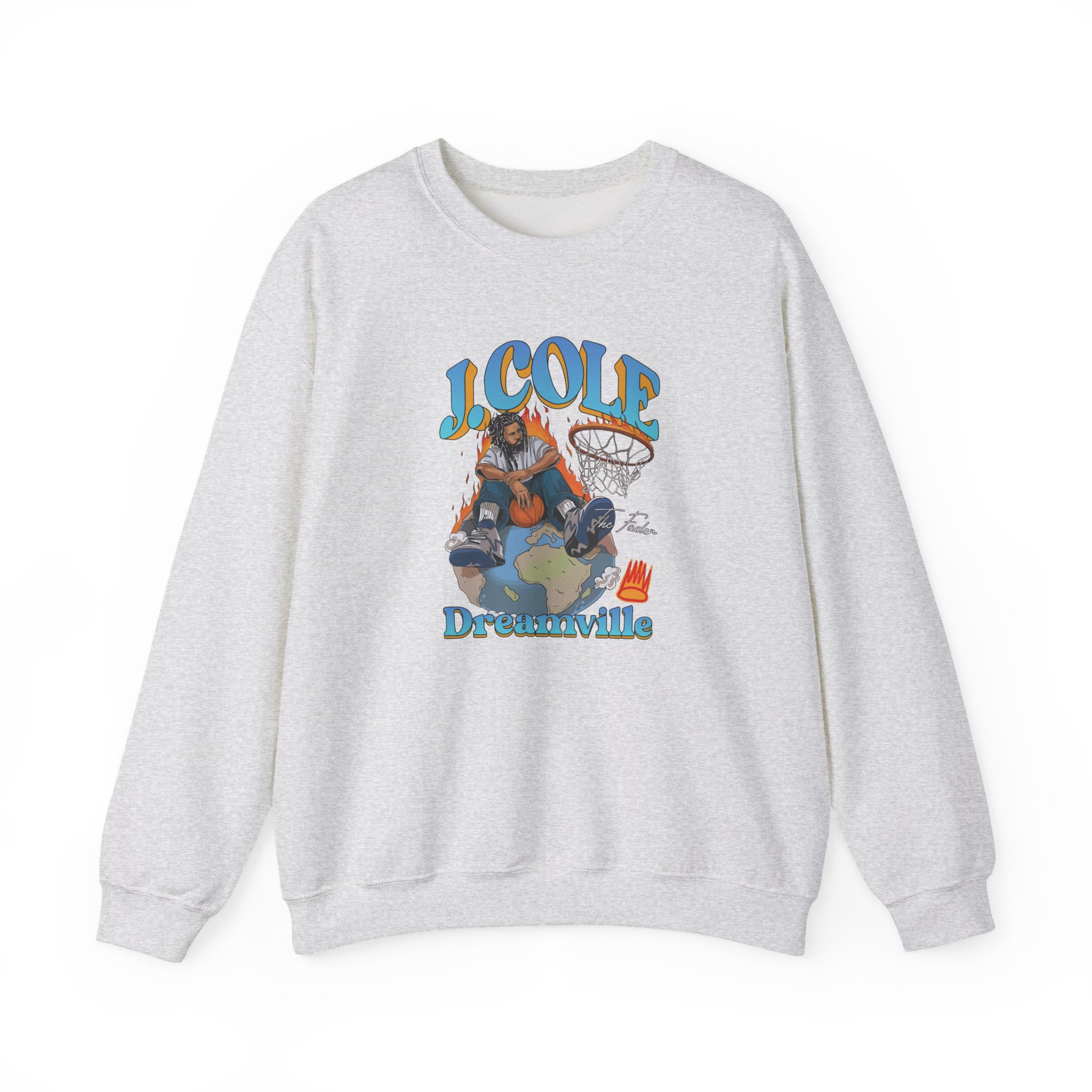 J Cole "Dreamville World" Unisex Heavy Blend™ Crewneck Sweatshirt - Image 5
