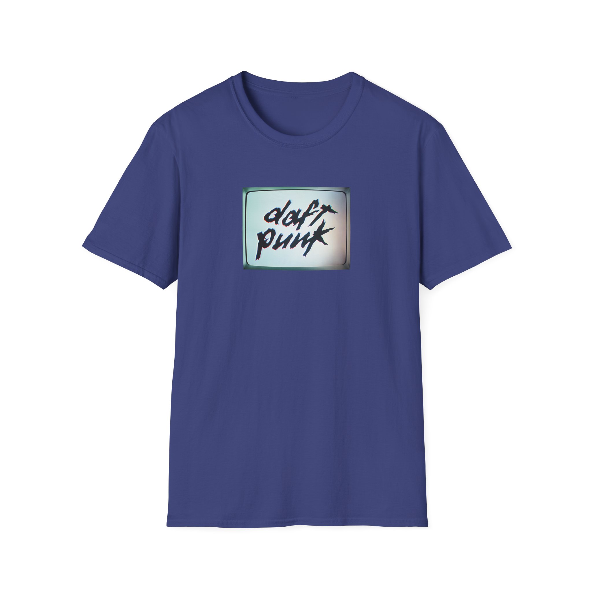 Daft Punk Human After All Black Unisex Softstyle T-Shirt - Image 19
