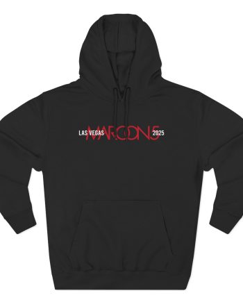 Adam Levine M5LV Distressed Three-Panel Fleece Hoodie