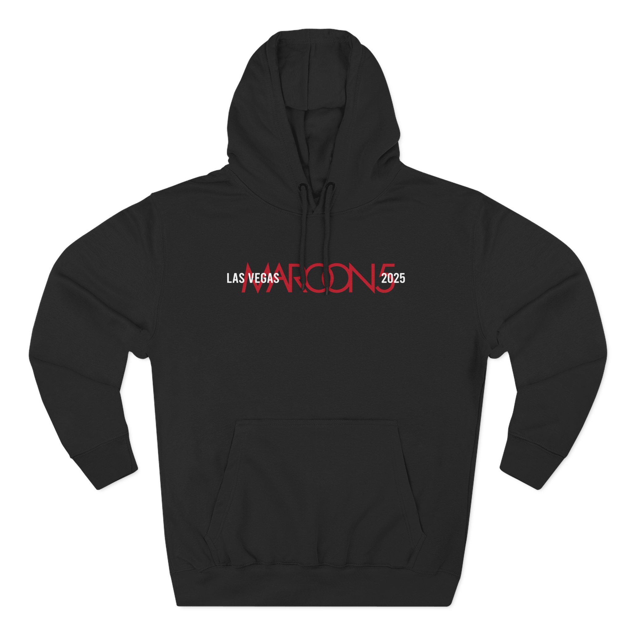 Adam Levine M5LV Distressed Three-Panel Fleece Hoodie