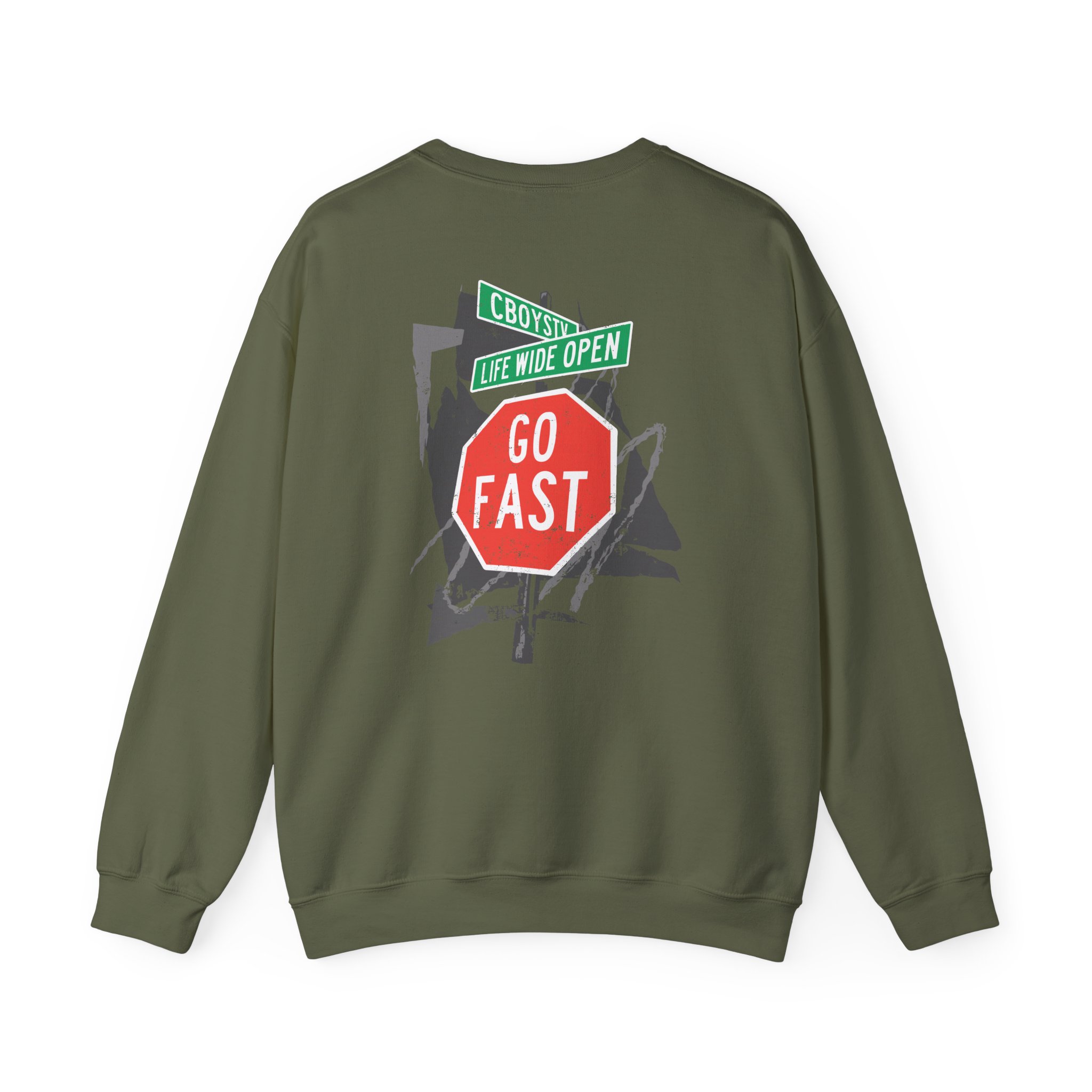 Cboystv Street Sign Unisex Heavy Blend™ Crewneck Sweatshirt - Image 8