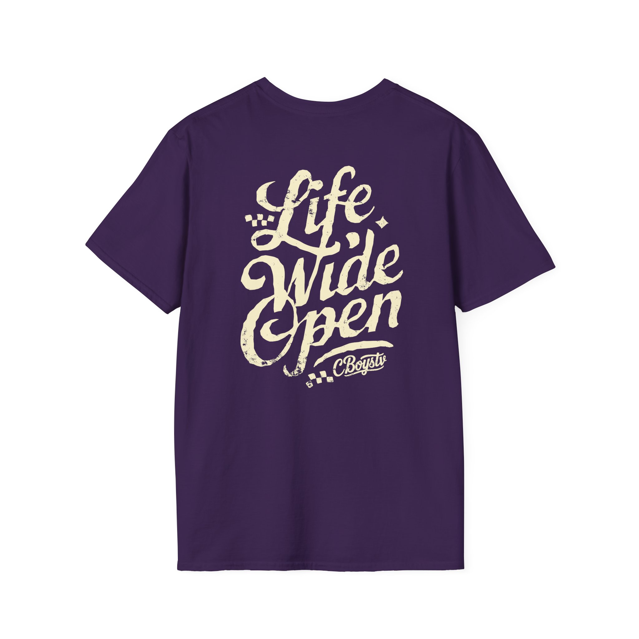 Cboystv Tan Script Unisex Softstyle T-Shirt - Image 24