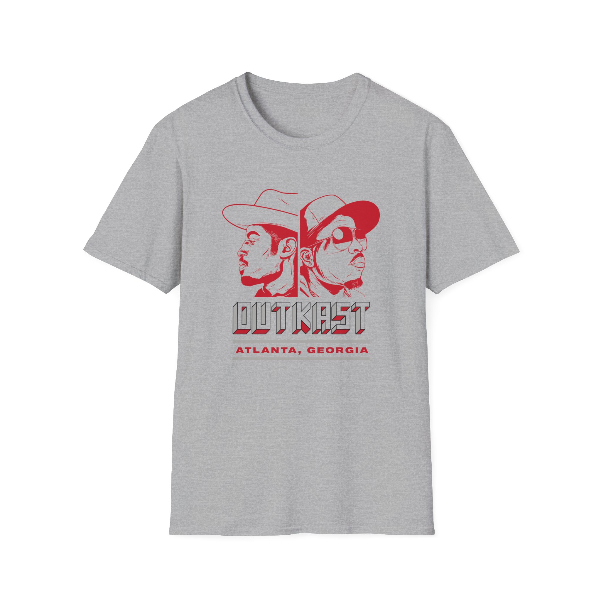 Outkast Outkast Atl Unisex Softstyle T-Shirt - Image 7