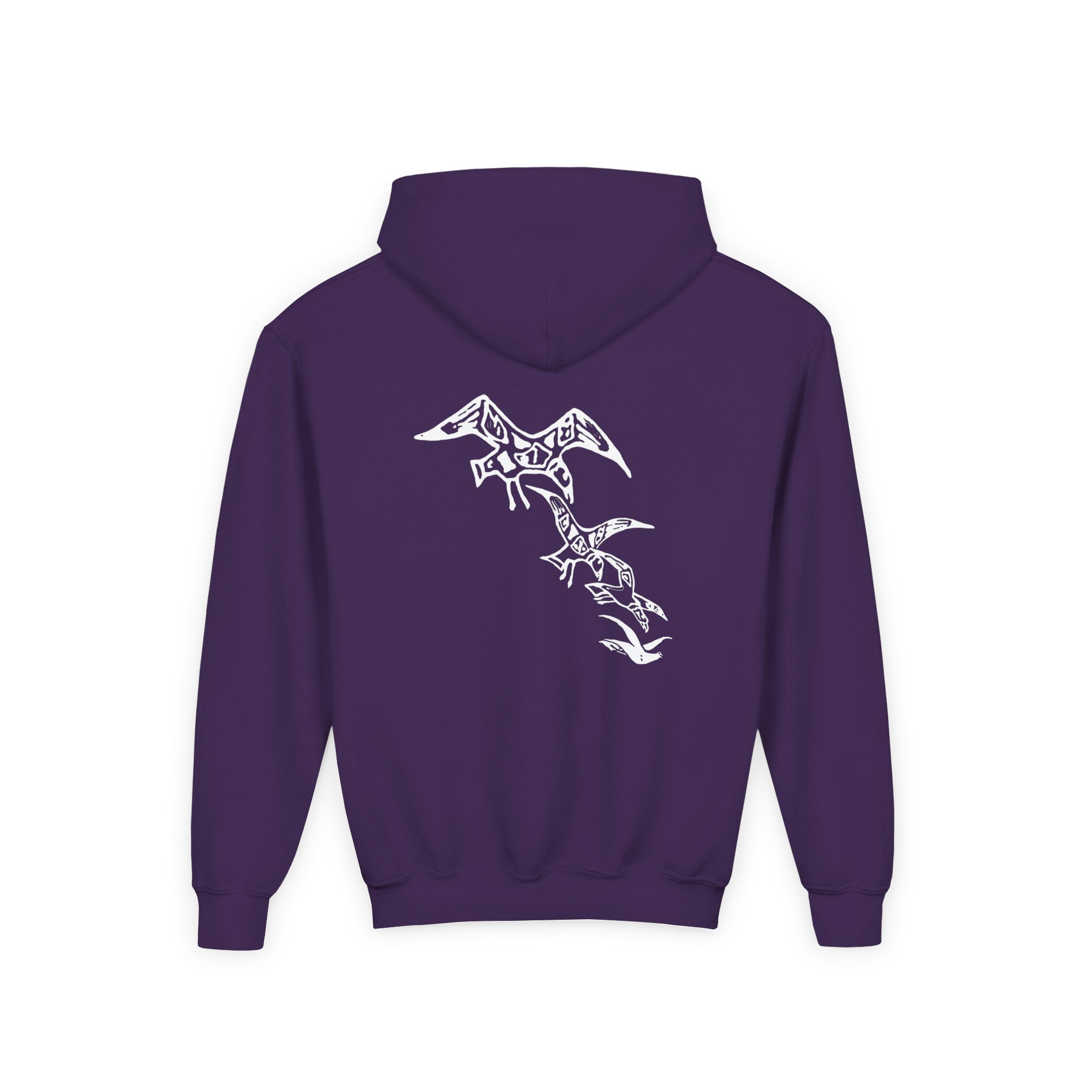 A Flock of Seagulls I Ran Tour Youth Heavy Blend Hooded Sweatshirt - Image 10