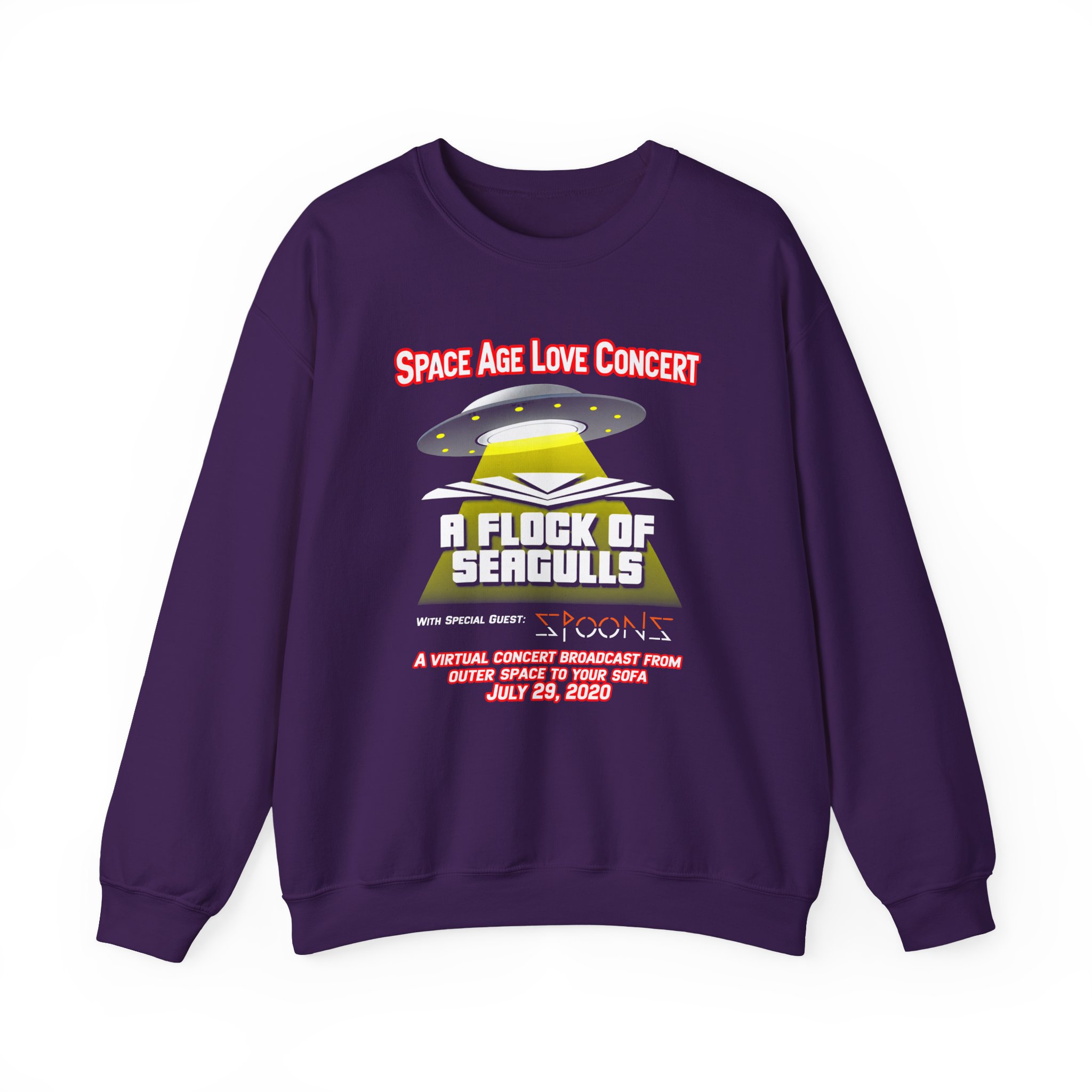 A Flock of Seagulls Space Age Love Concert Unisex Heavy Blend™ Crewneck Sweatshirt - Image 13