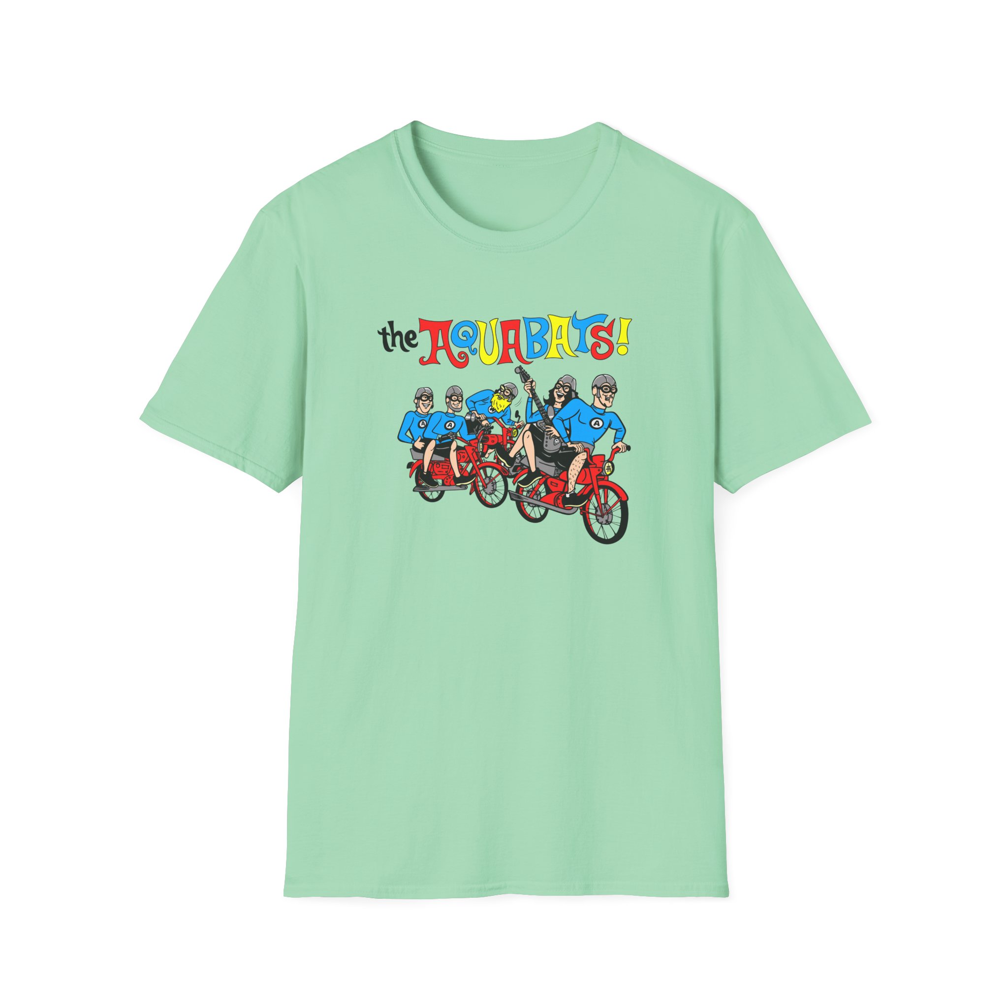 The Aquabats on a Bike! Unisex Softstyle T-Shirt - Image 13