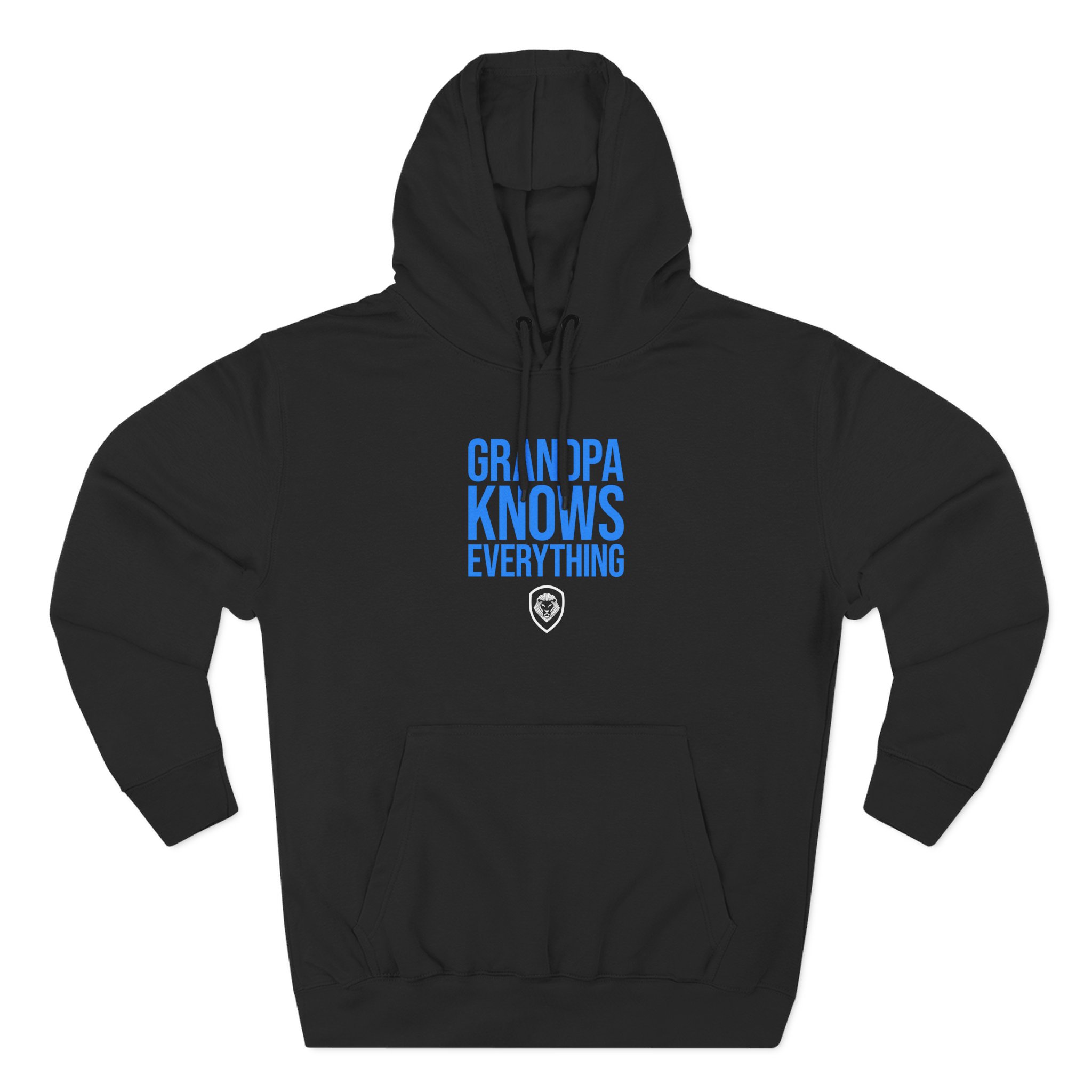 Valuetainment Grandpa Knows Everything Three-Panel Fleece Hoodie