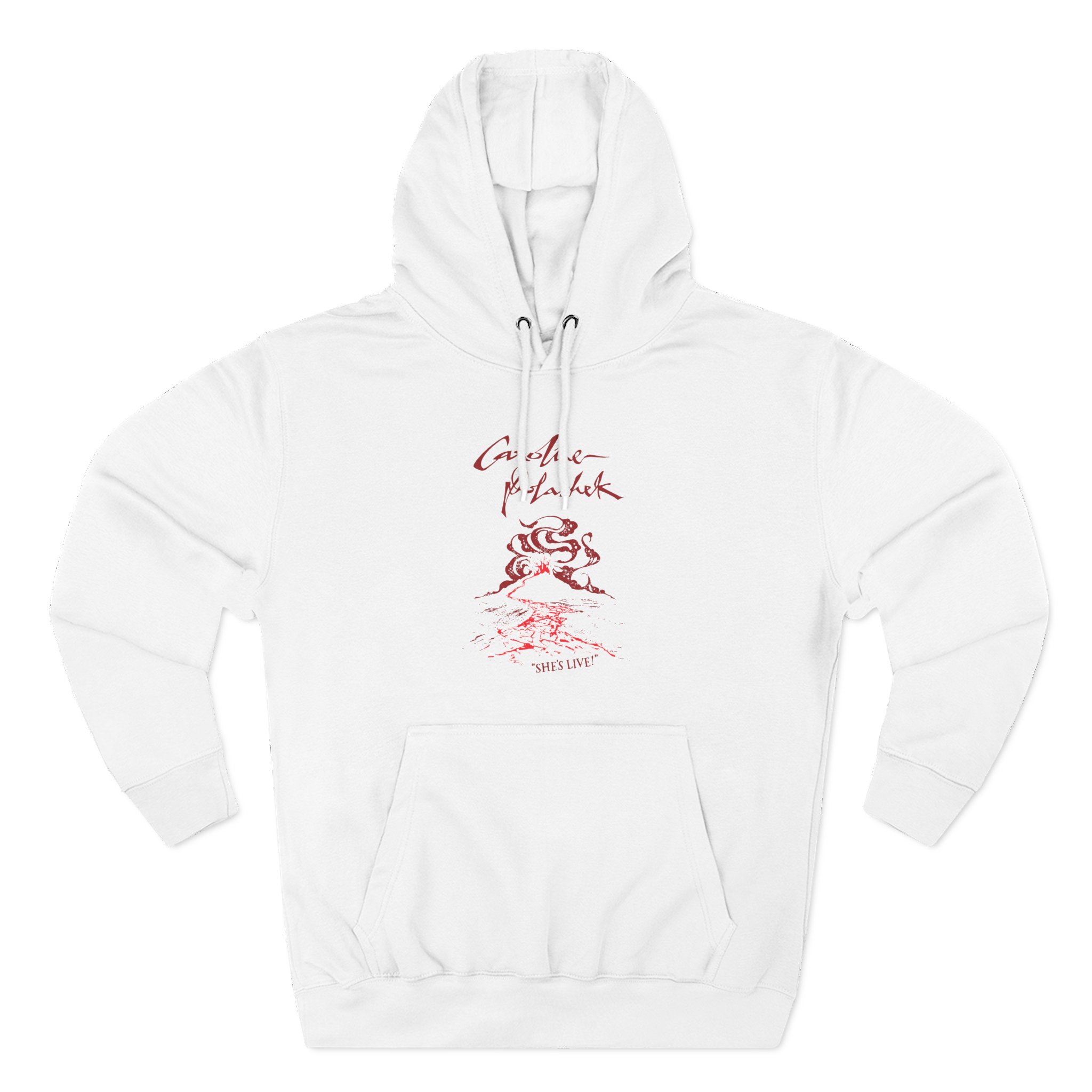 Caroline Polachek Volcano Spiraling Tour Three-Panel Fleece Hoodie