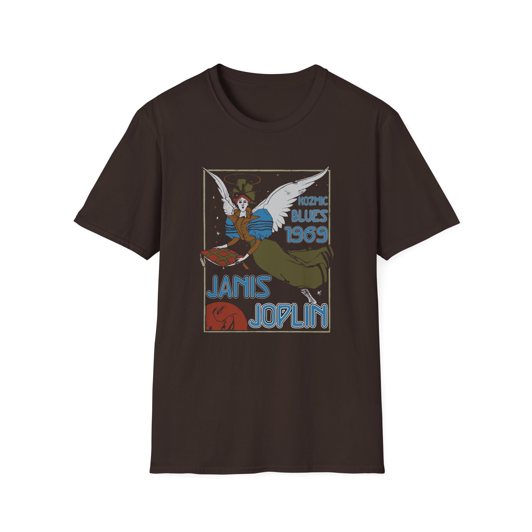 Janis Joplin Kozmic Blues 1969 Unisex Softstyle T-shirt - Image 3