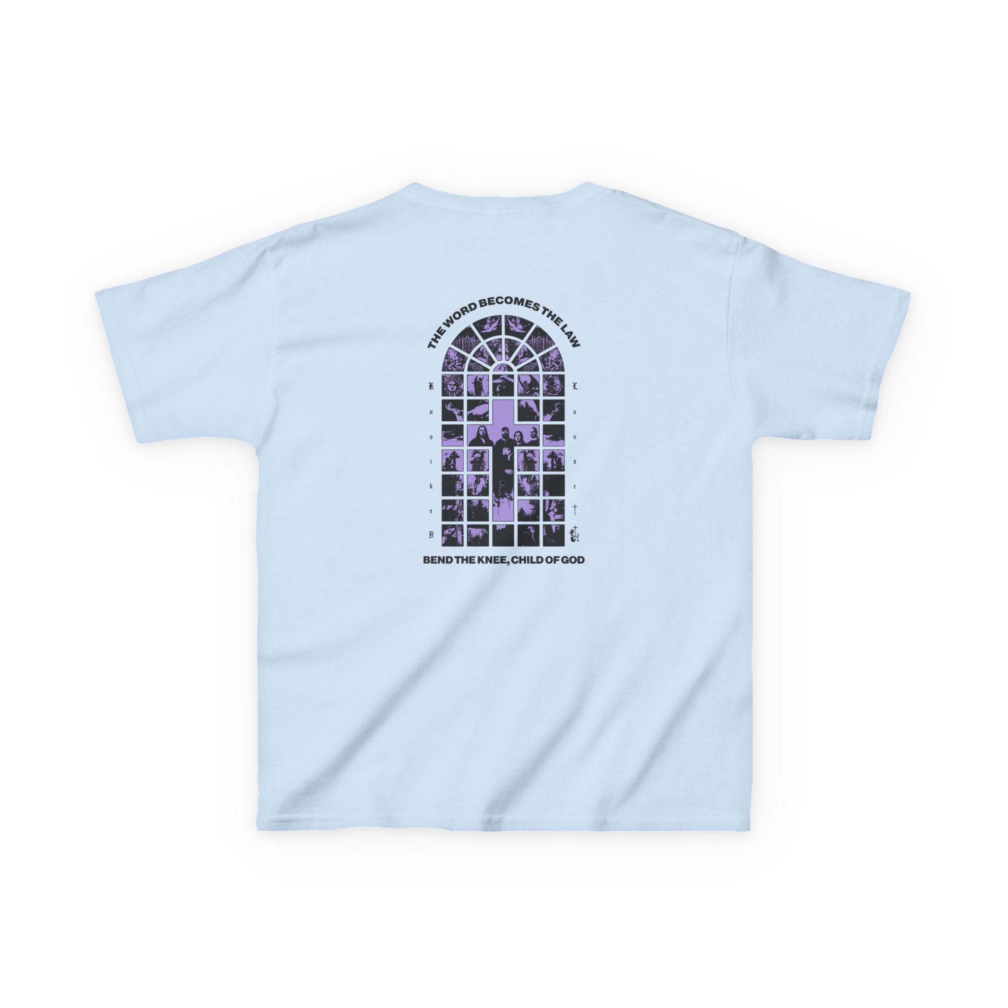 Knocked Loose Purple Cross Kids Heavy Cotton™ Tee - Image 8