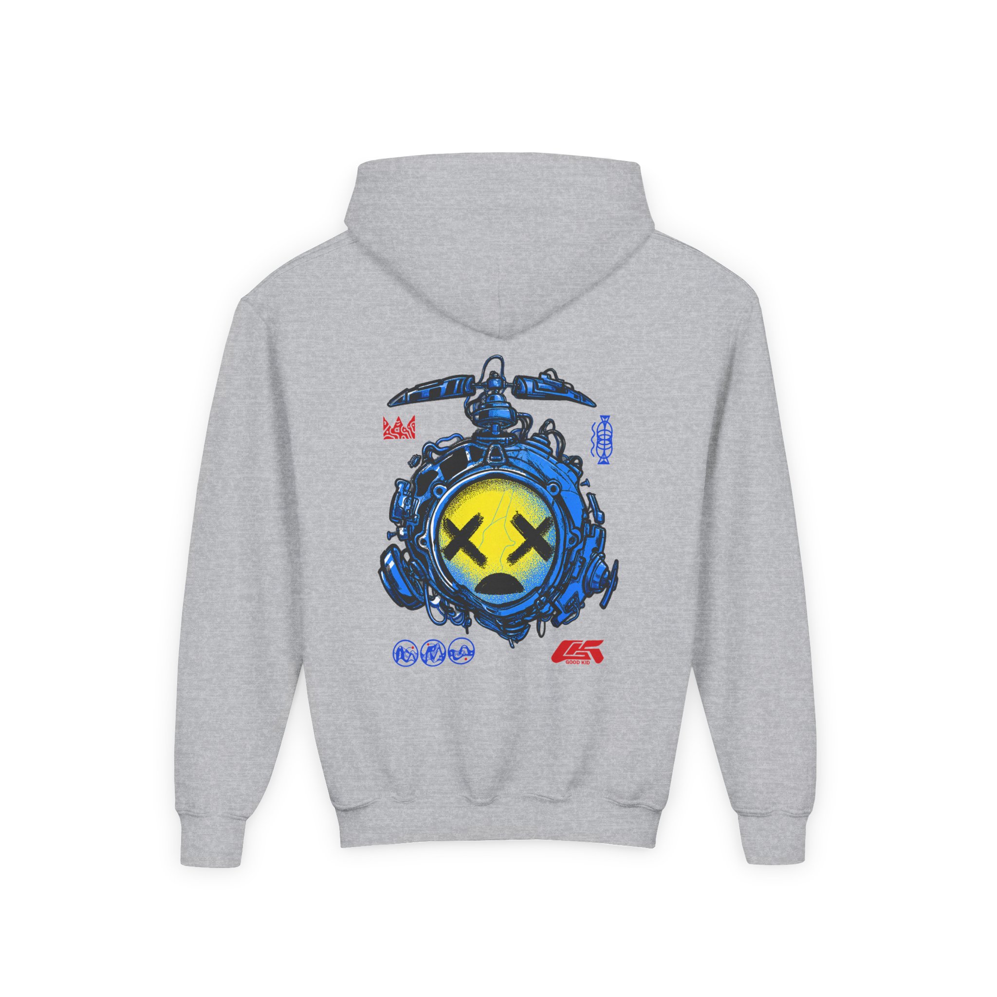 Good Kid Drone Youth Heavy Blend Hooded Sweatshirt - Image 4