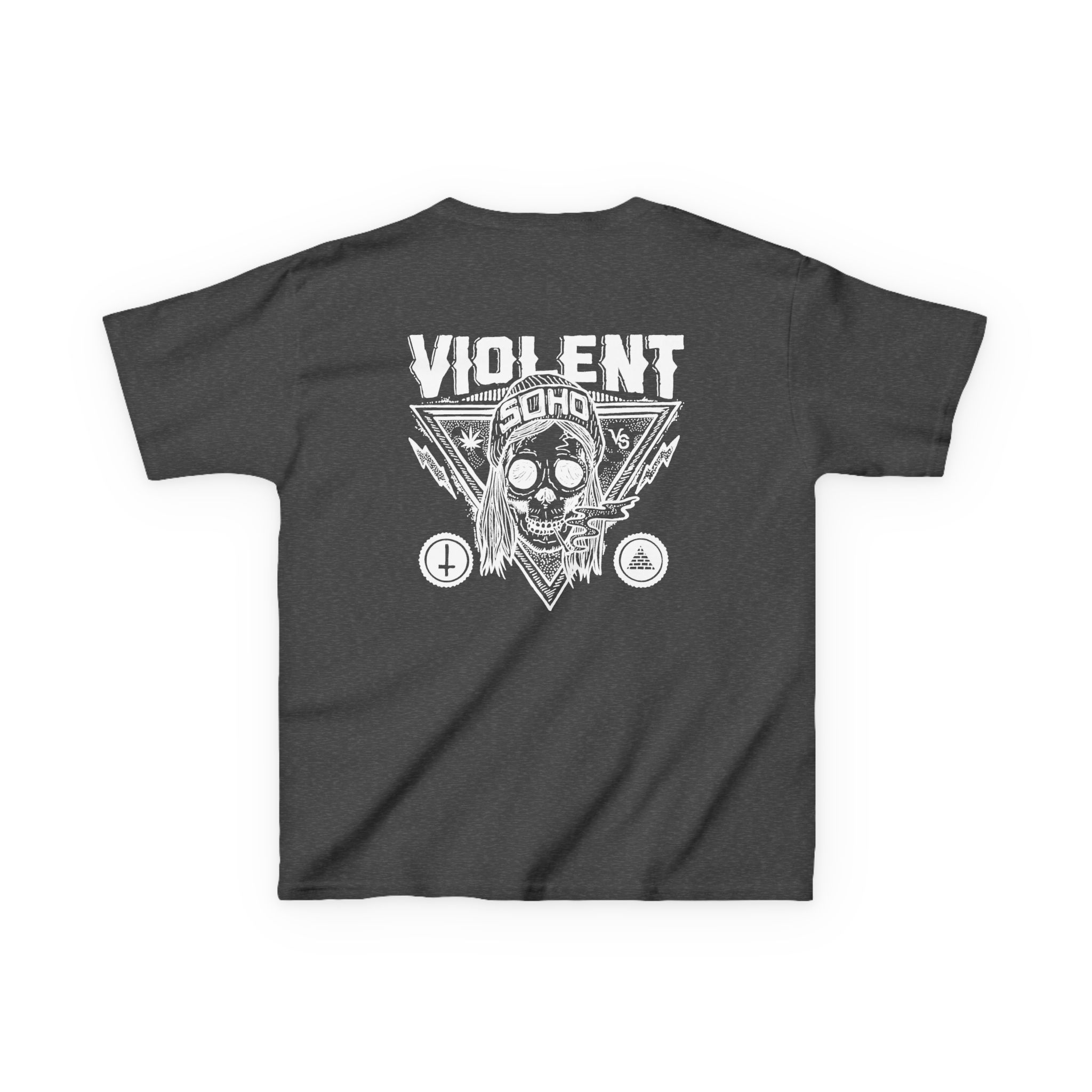 Violent Soho Blazin Skull Kids Heavy Cotton™ Tee - Image 8