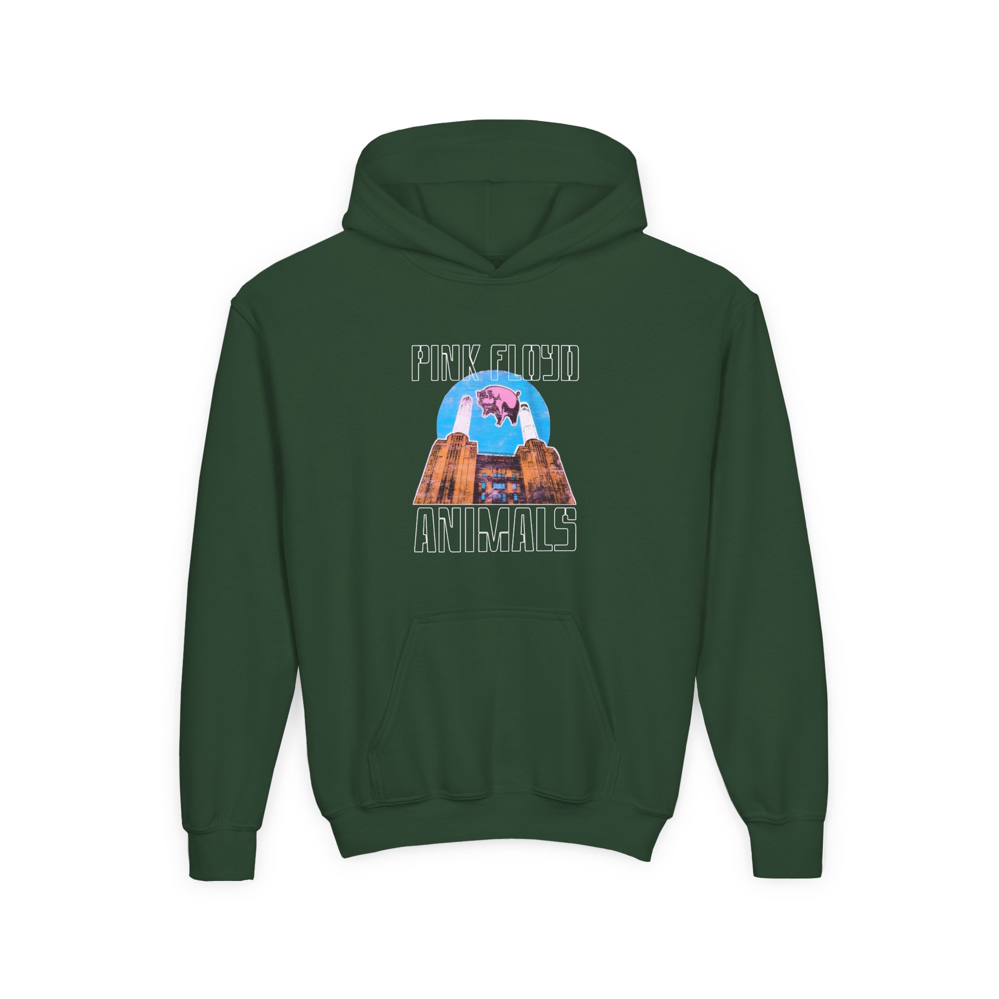 Pink Floyd Animals Pink Funny Animal Youth Hoodie - Image 5
