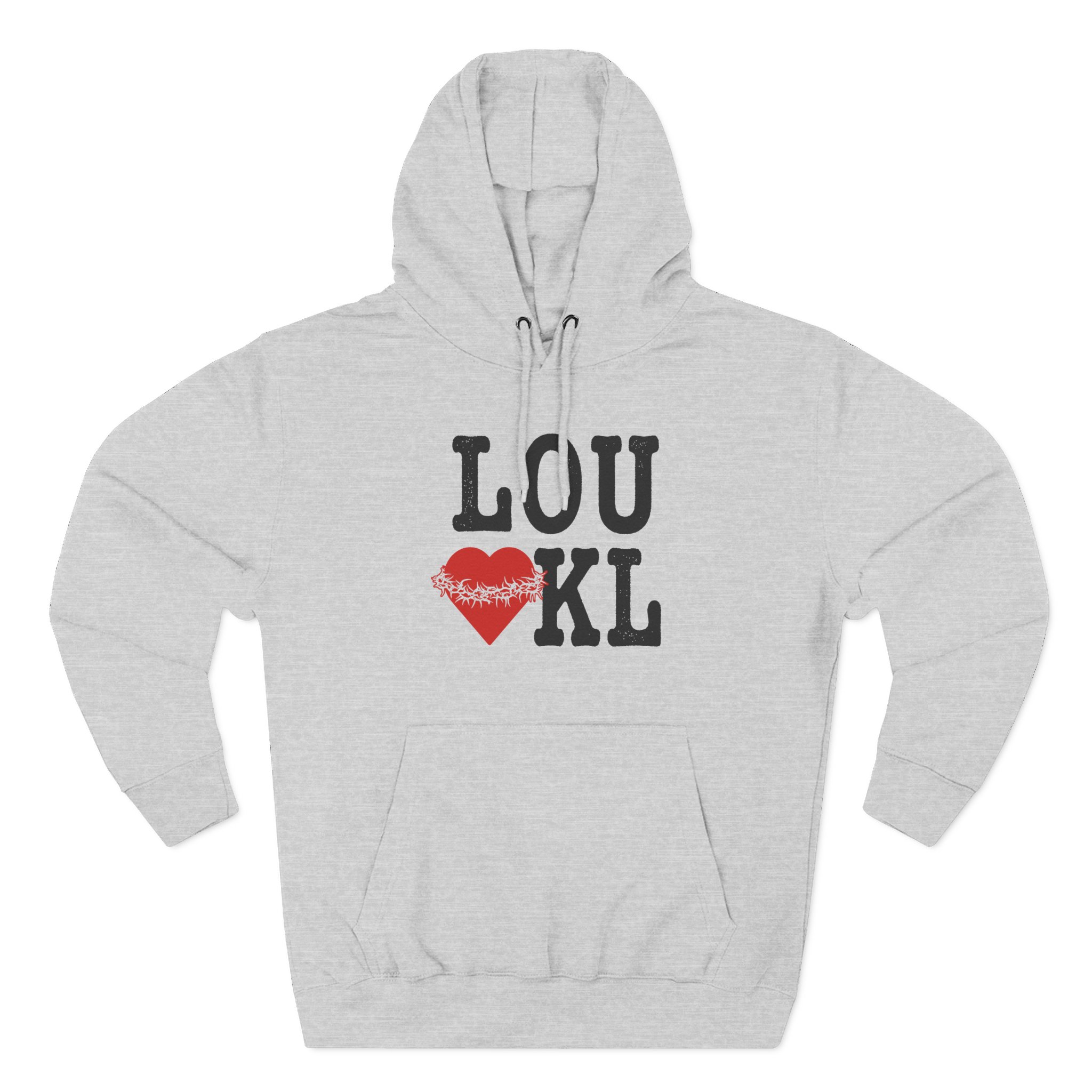 Knocked Loose I Heart Kl Three-Panel Fleece Hoodie - Image 3