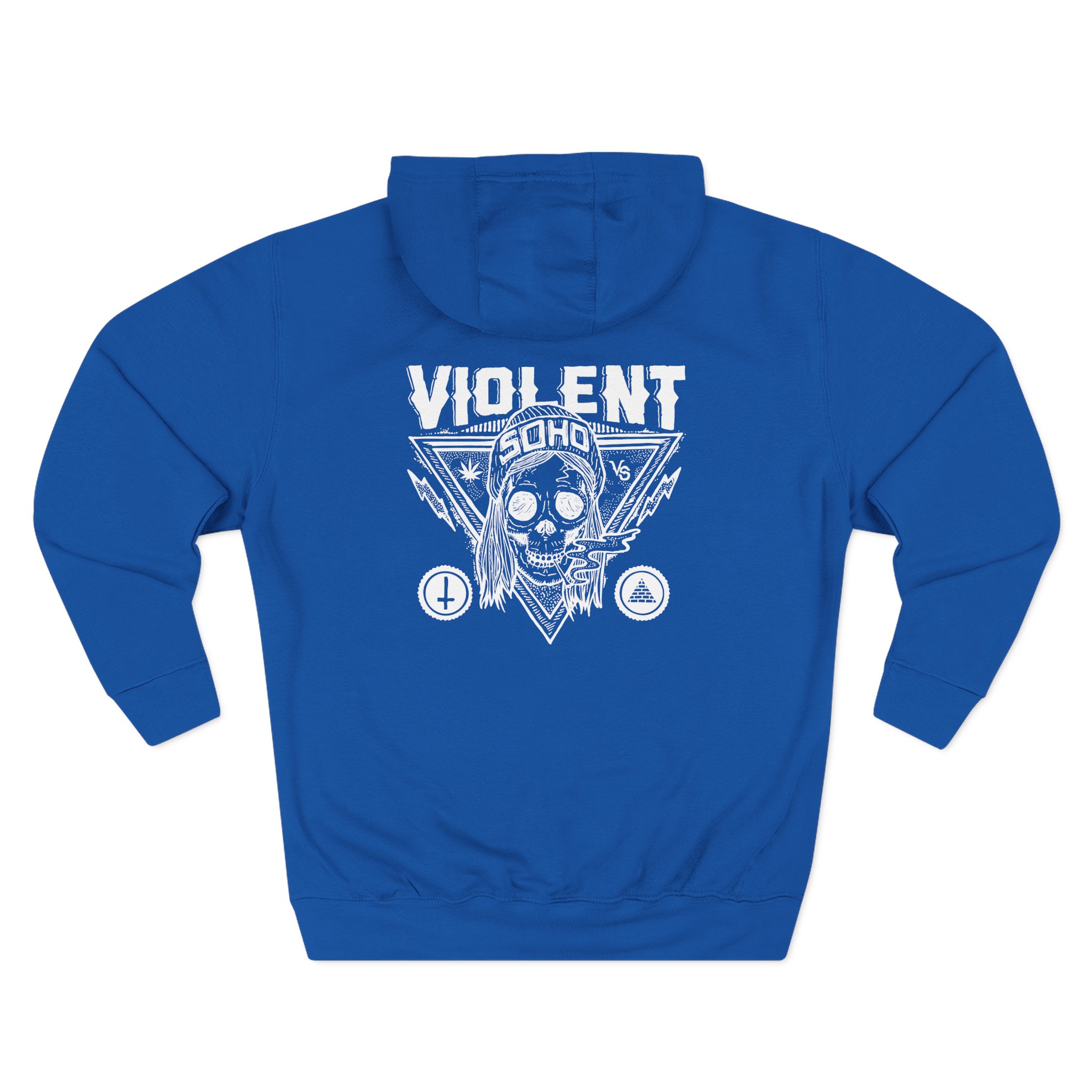 Violent Soho Blazin Skull Three-Panel Fleece Hoodie - Image 10