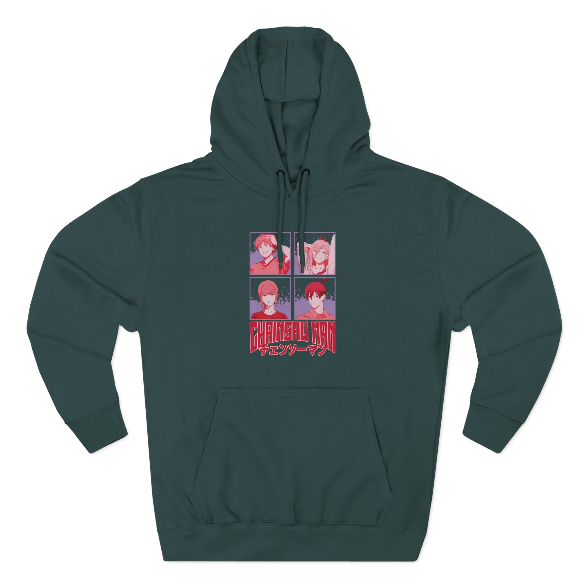 Chainsaw Man Tonal Group Three-panel Fleece Hoodie - Image 5