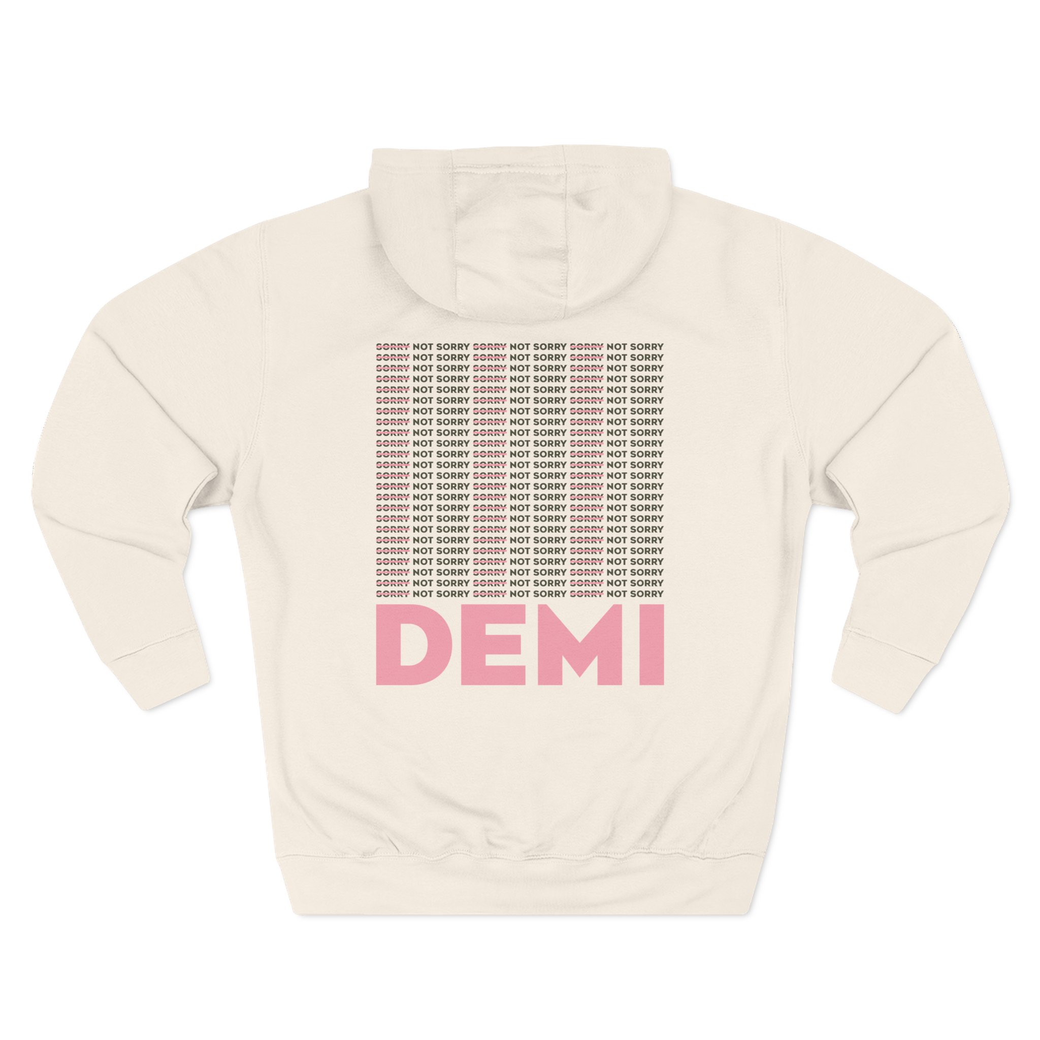 D L Not Sorry Three-Panel Fleece Hoodie - Image 4